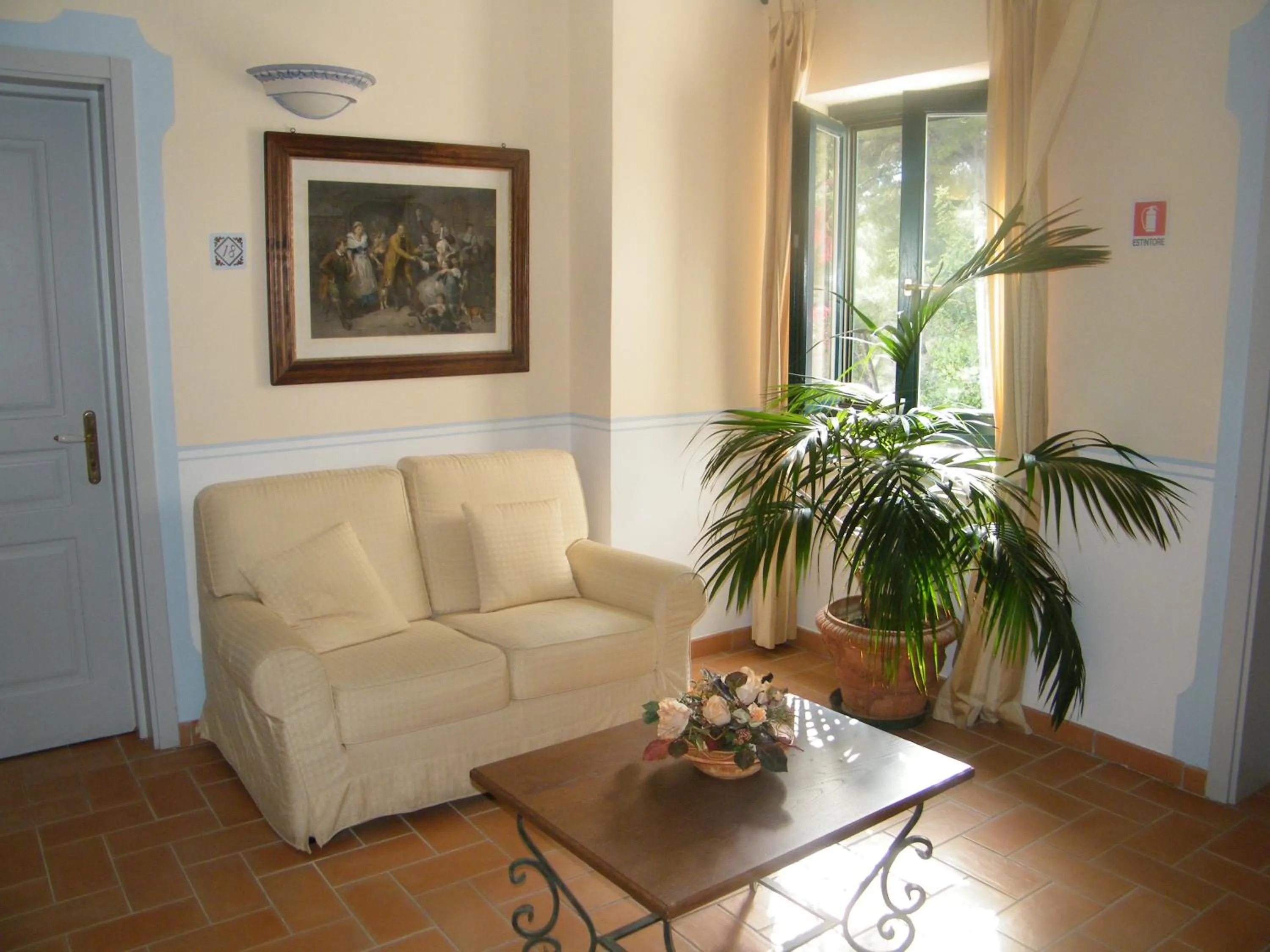 Decorative detail in Hotel Villa Delle Meraviglie