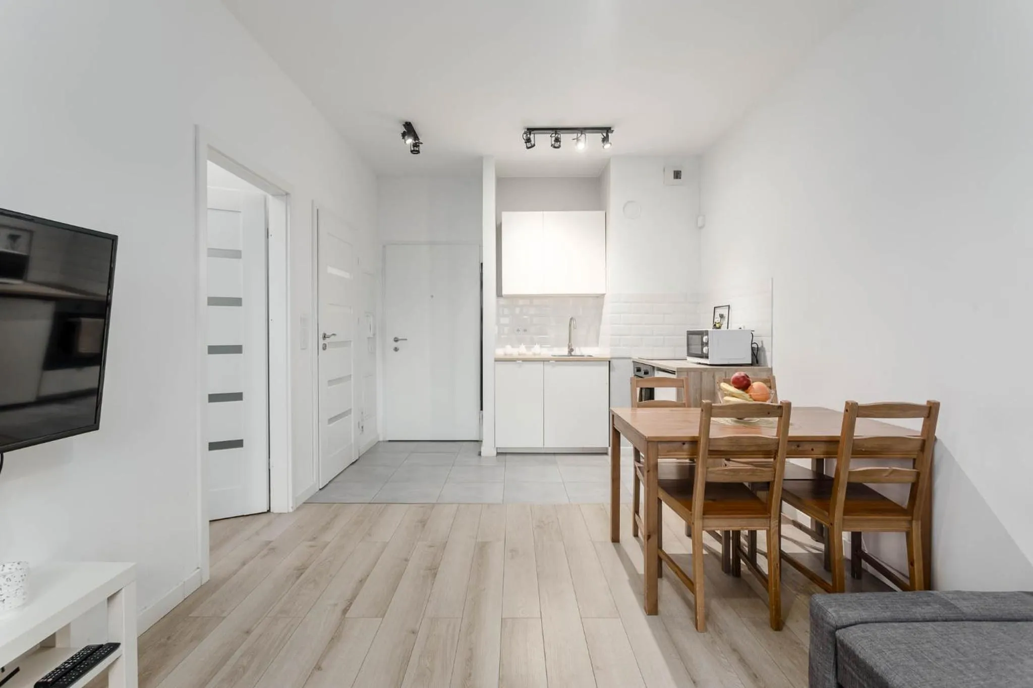 Kitchen or kitchenette in Chill Apartments Airport Apartments