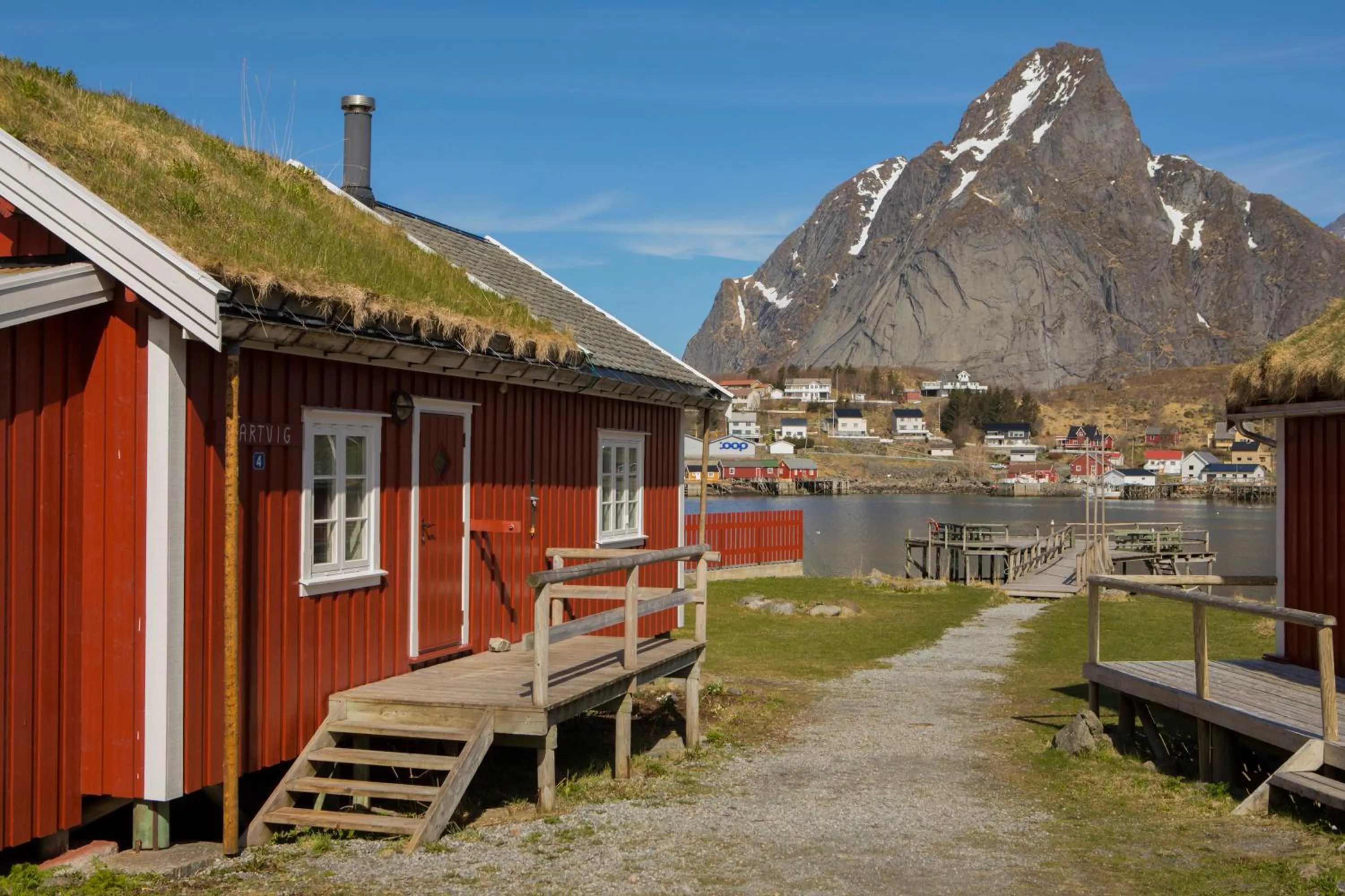 Property building in Reine Rorbuer - by Classic Norway Hotels
