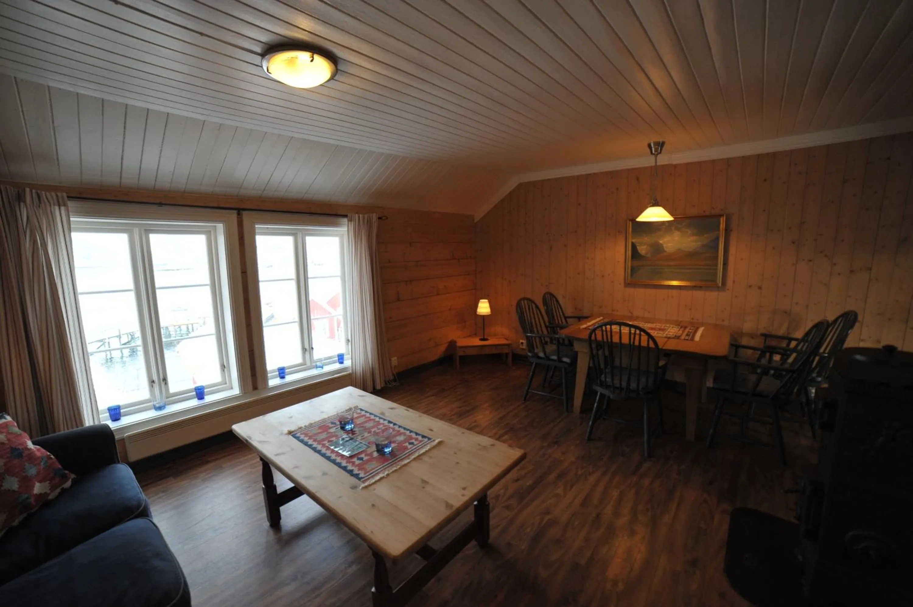 Living room in Reine Rorbuer - by Classic Norway Hotels