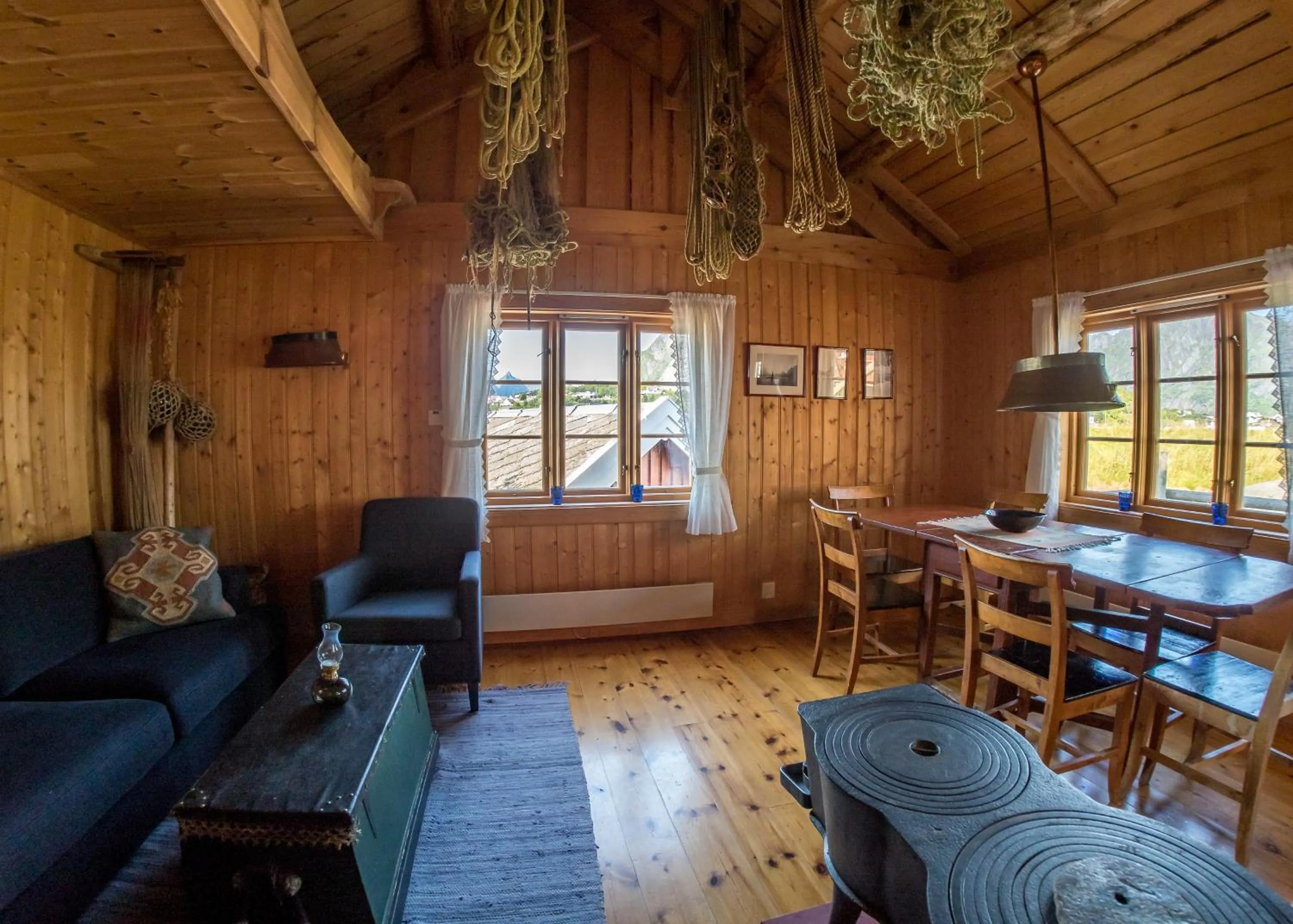 Living room in Reine Rorbuer - by Classic Norway Hotels