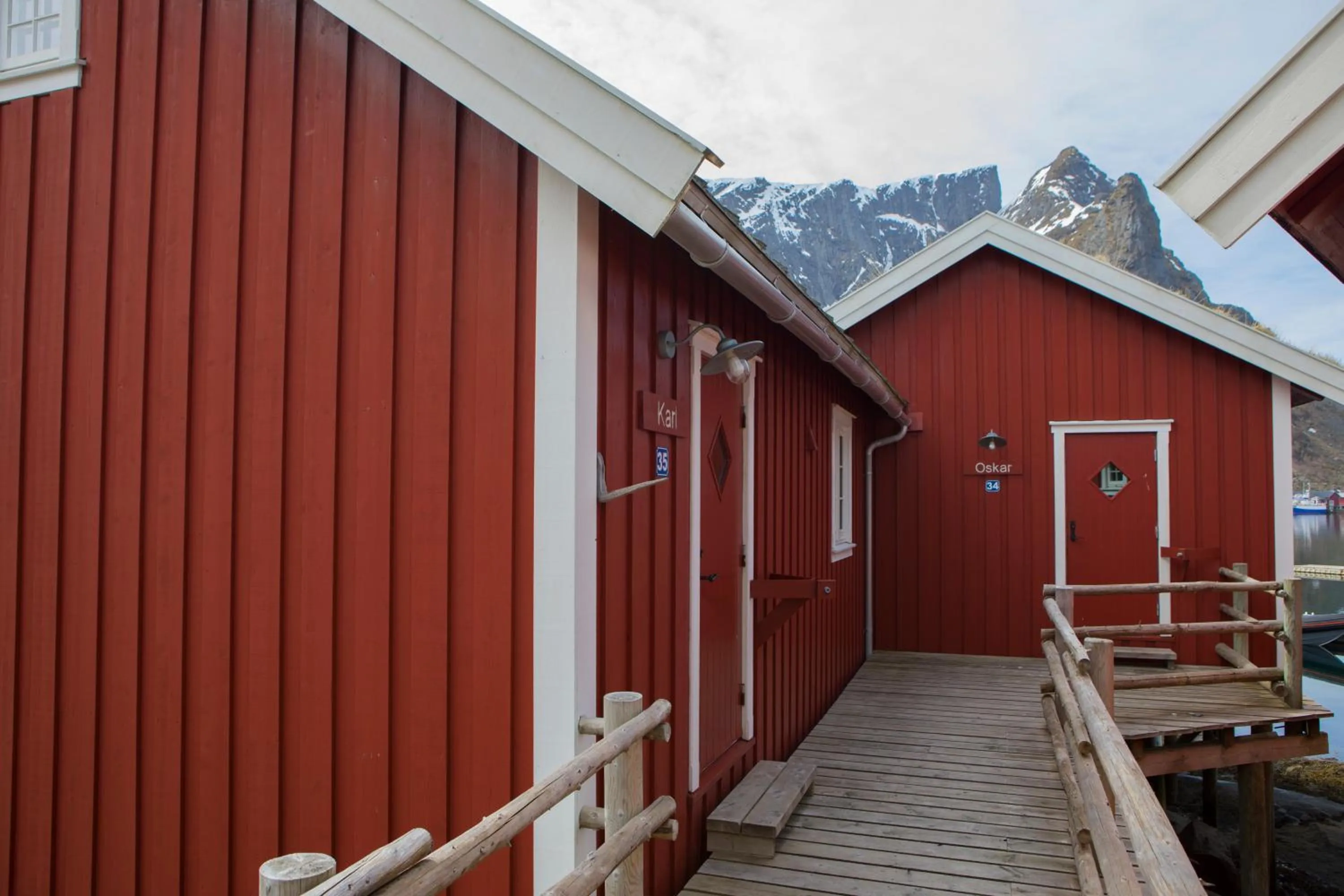 Facade/entrance in Reine Rorbuer - by Classic Norway Hotels