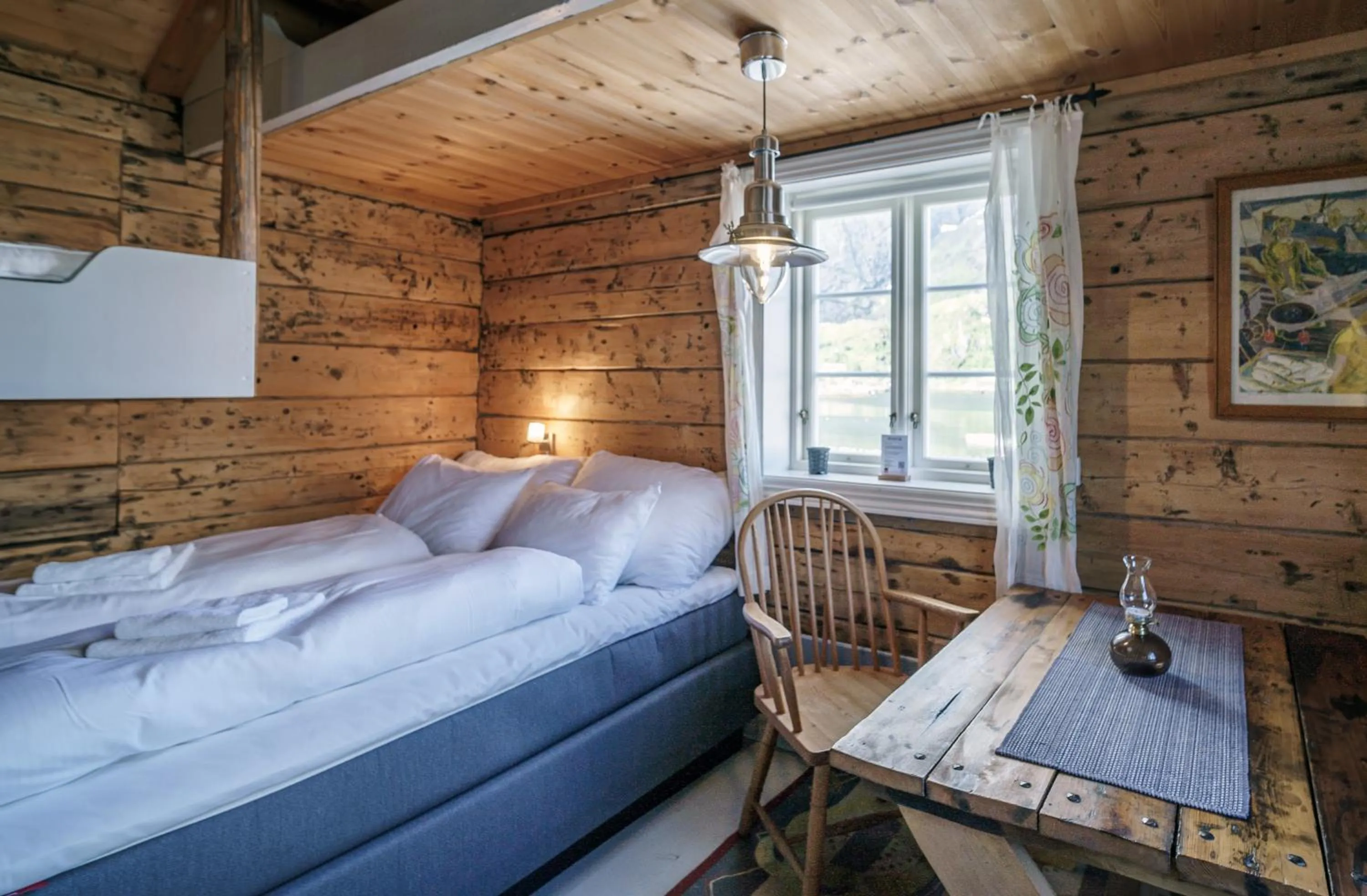 Bed in Reine Rorbuer - by Classic Norway Hotels