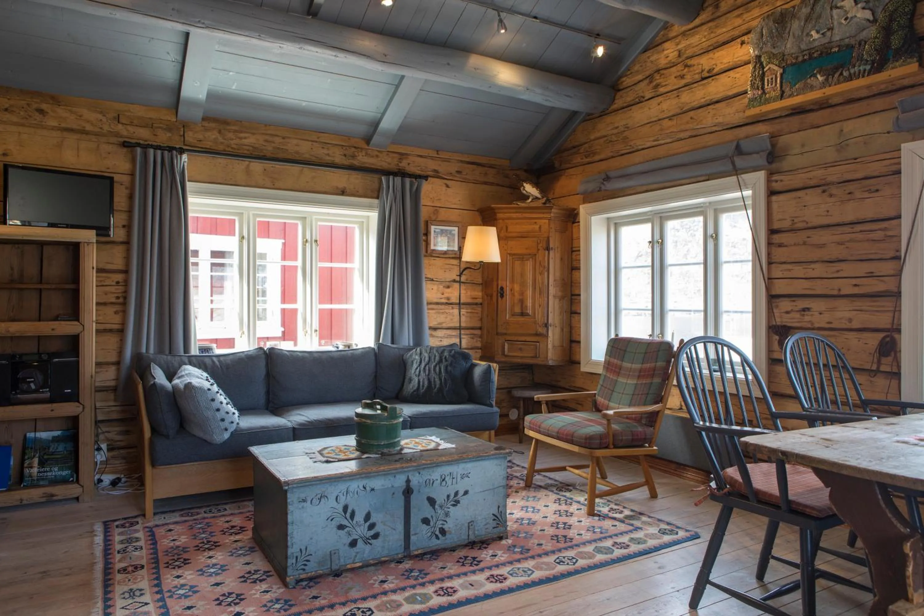 Living room in Reine Rorbuer - by Classic Norway Hotels