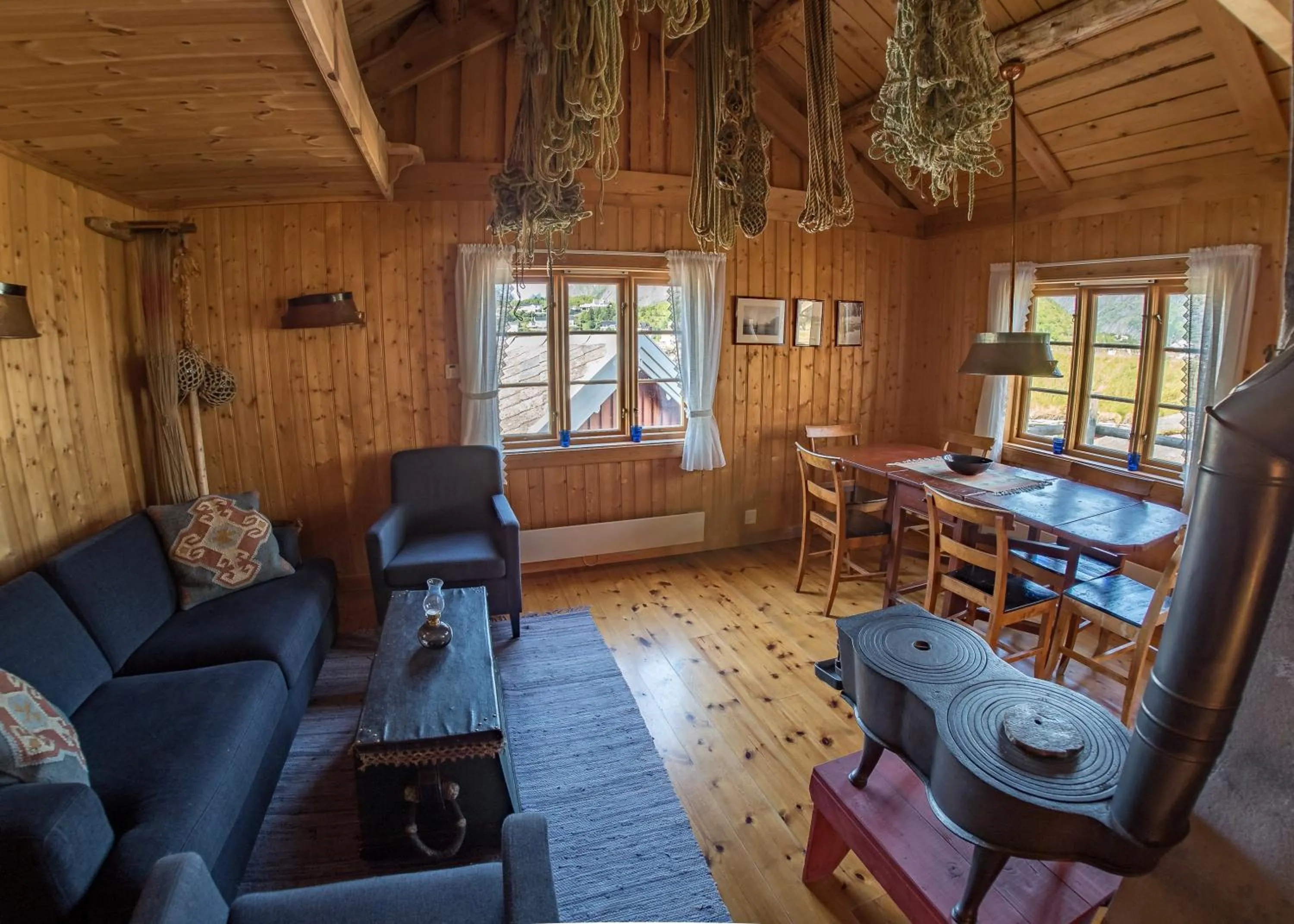 Living room in Reine Rorbuer - by Classic Norway Hotels