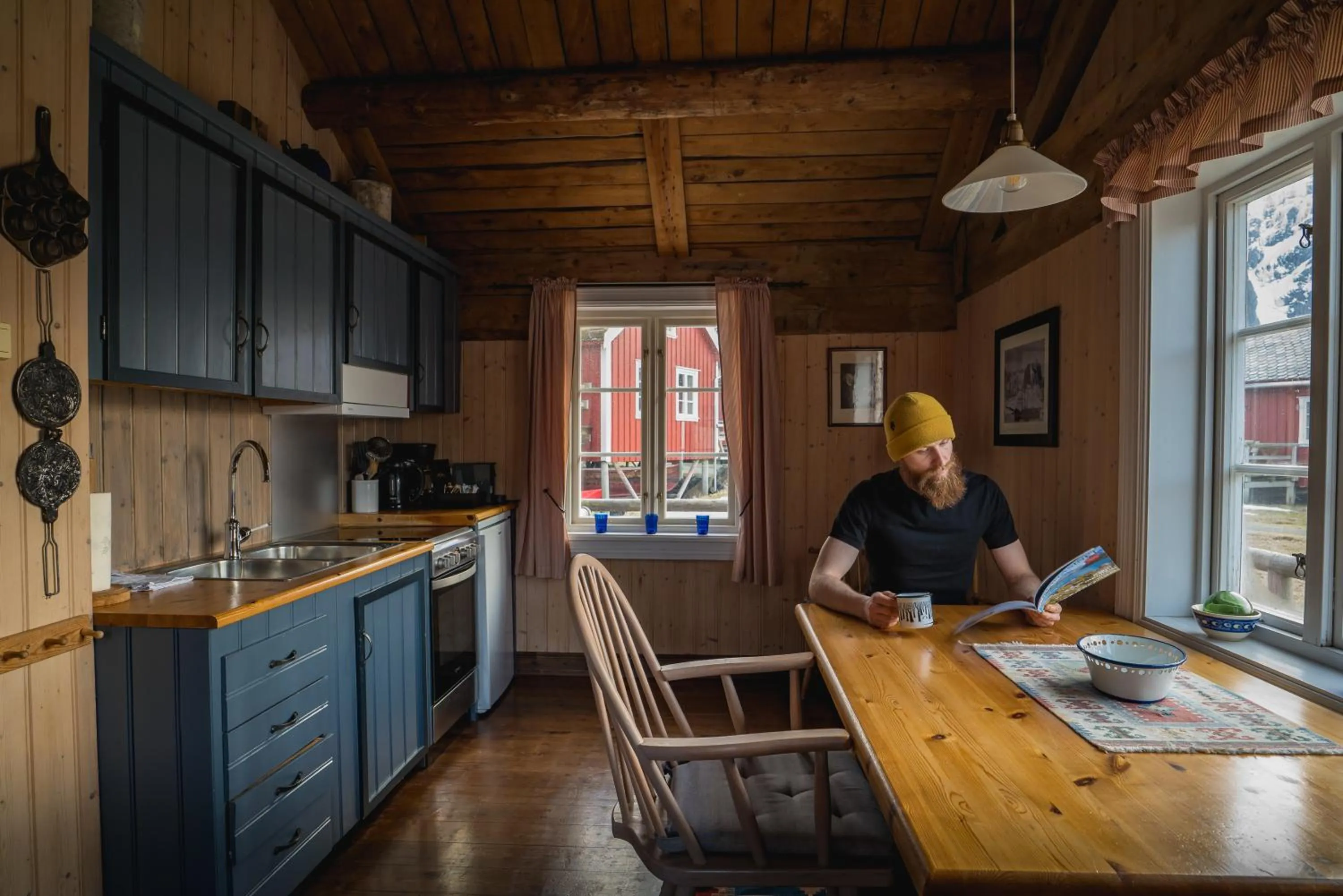 kitchen in Reine Rorbuer - by Classic Norway Hotels
