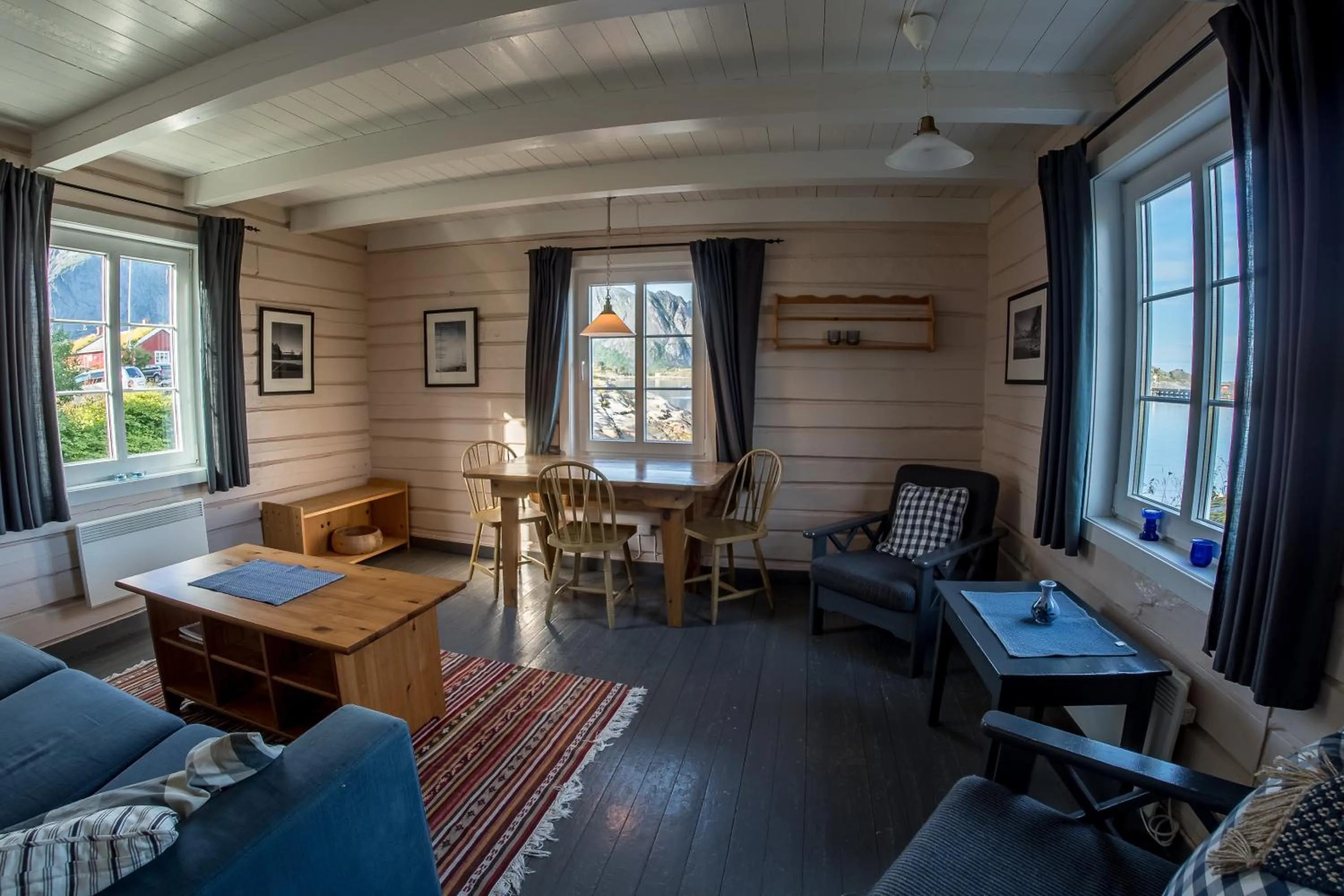 Living room in Reine Rorbuer - by Classic Norway Hotels