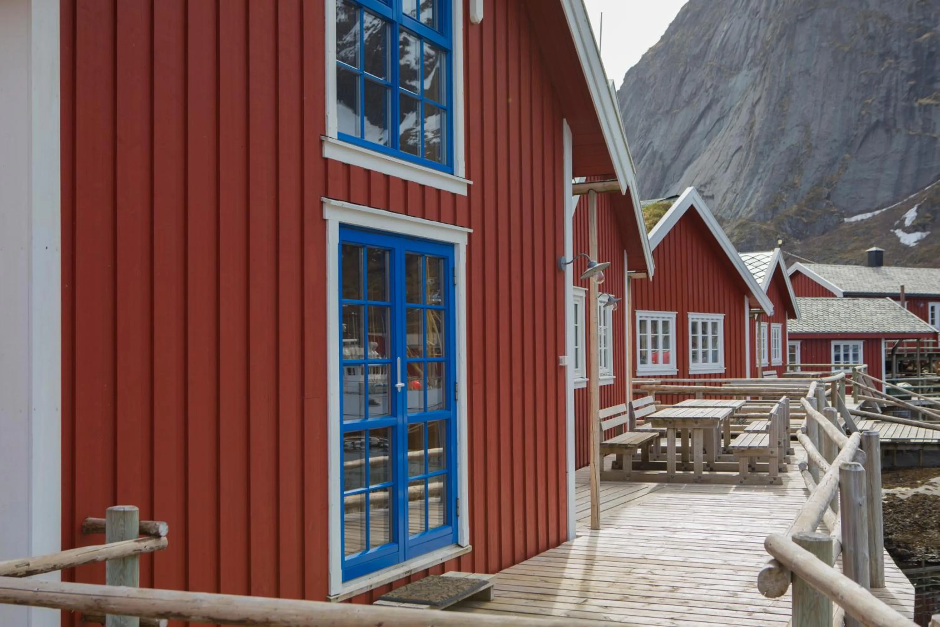 Balcony/Terrace in Reine Rorbuer - by Classic Norway Hotels