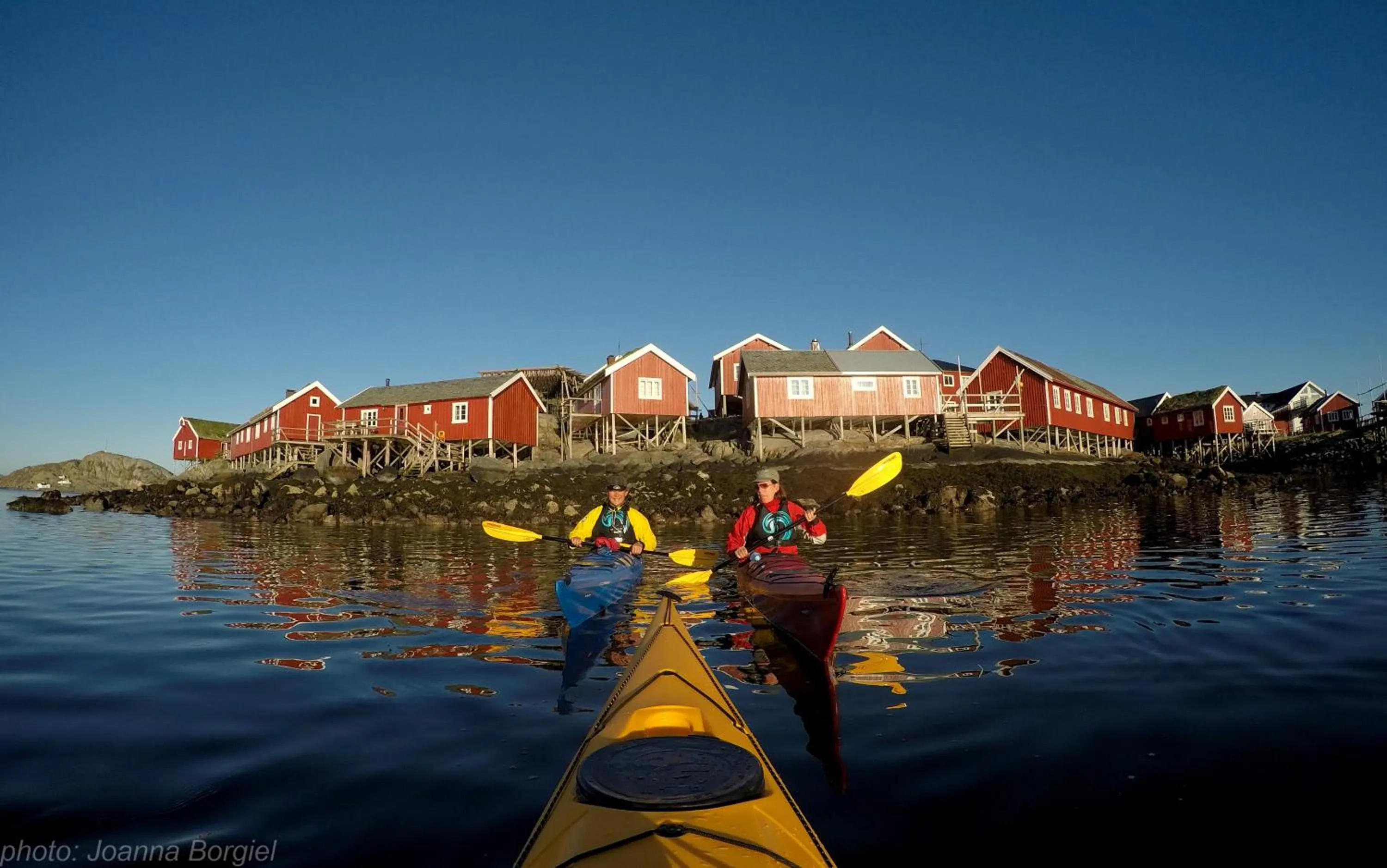 Canoeing in Reine Rorbuer - by Classic Norway Hotels