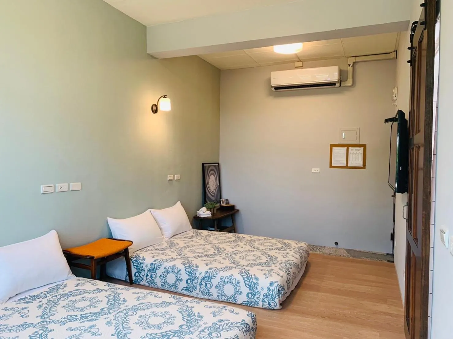 Bed in OYAJI Guesthouse 歐野基民家宿泊