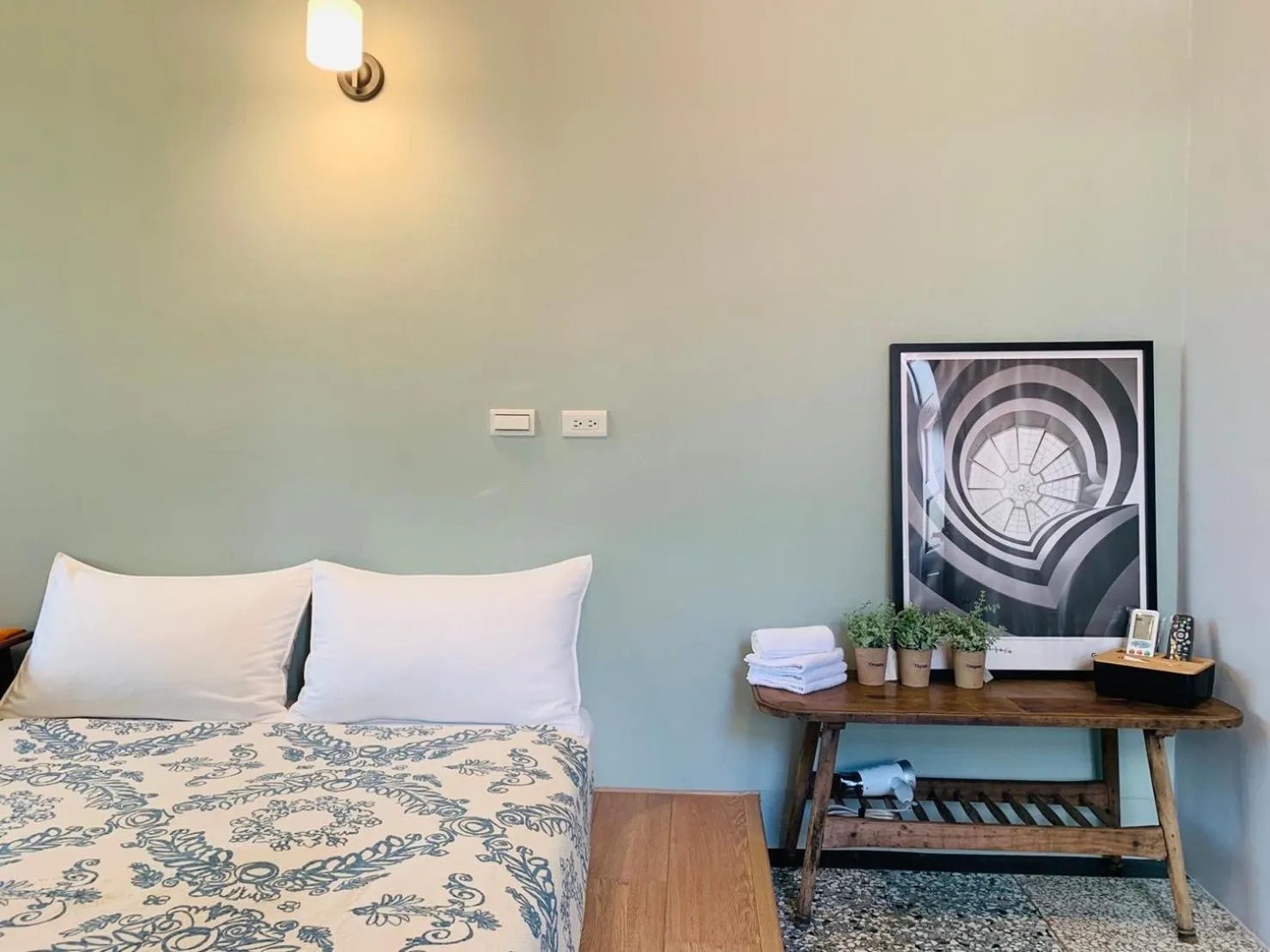 Bed in OYAJI Guesthouse 歐野基民家宿泊