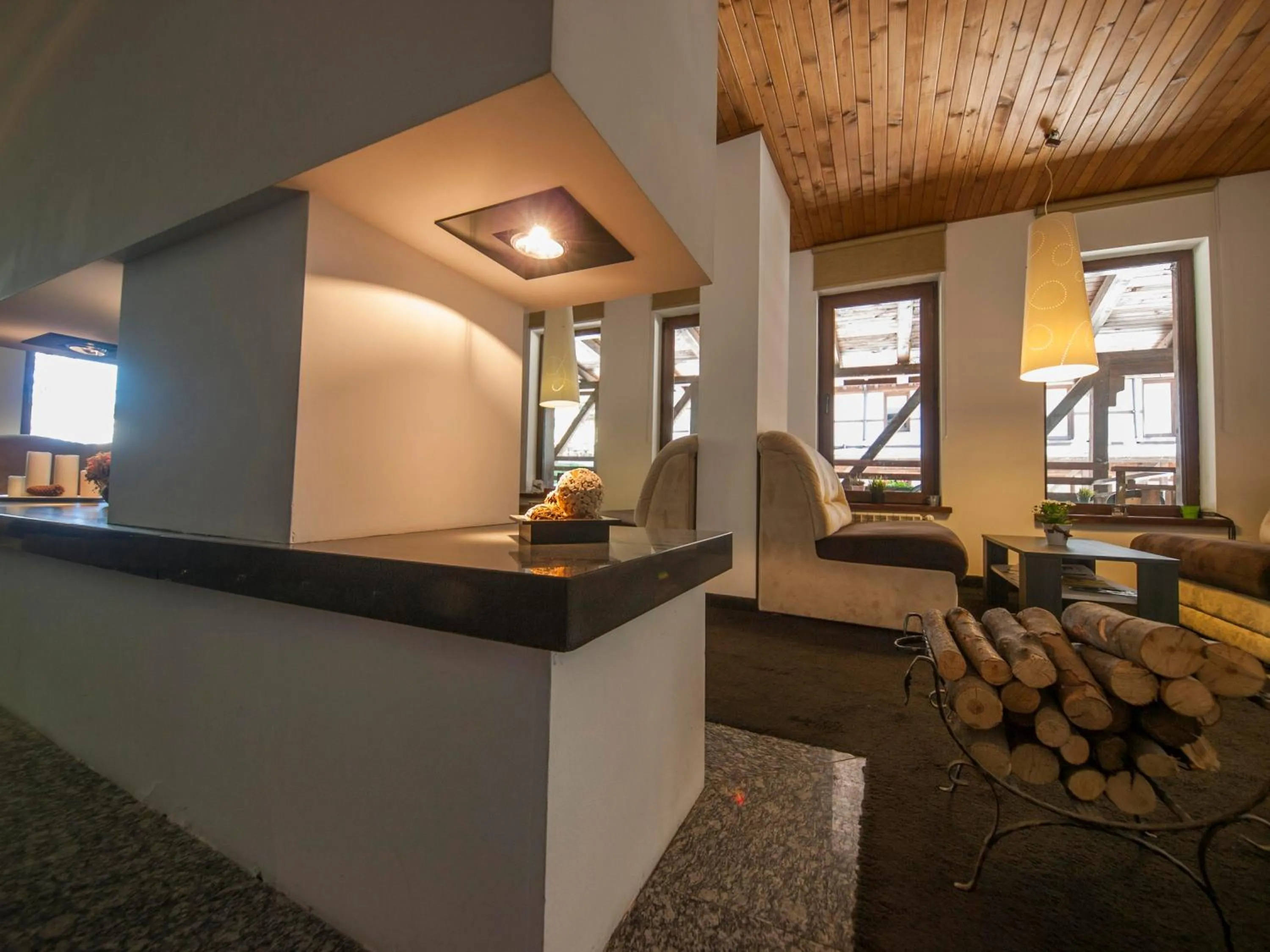 Lobby or reception in Green Life Family Apartments Pamporovo