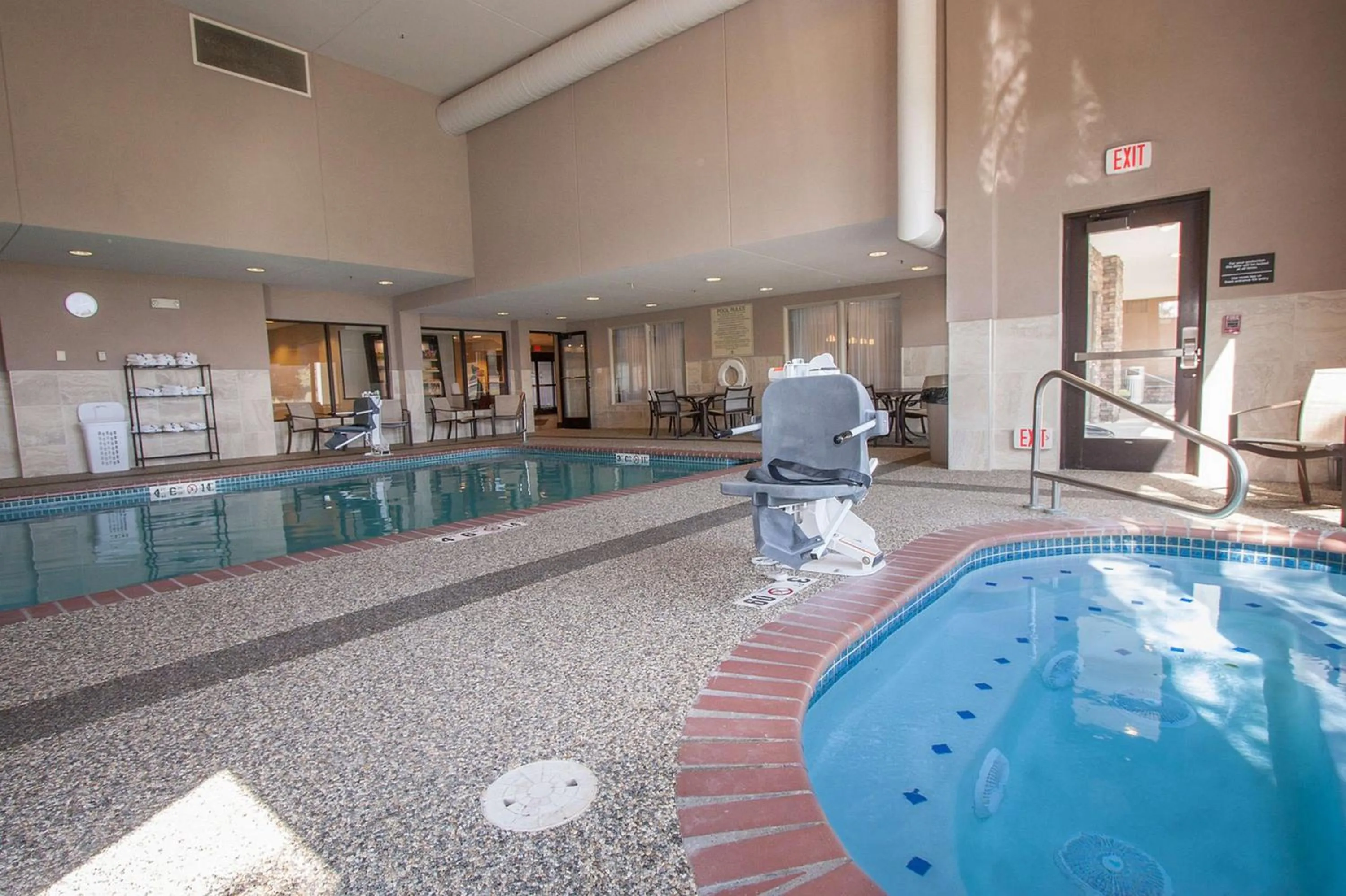 Pool view in Hampton Inn - Great Falls