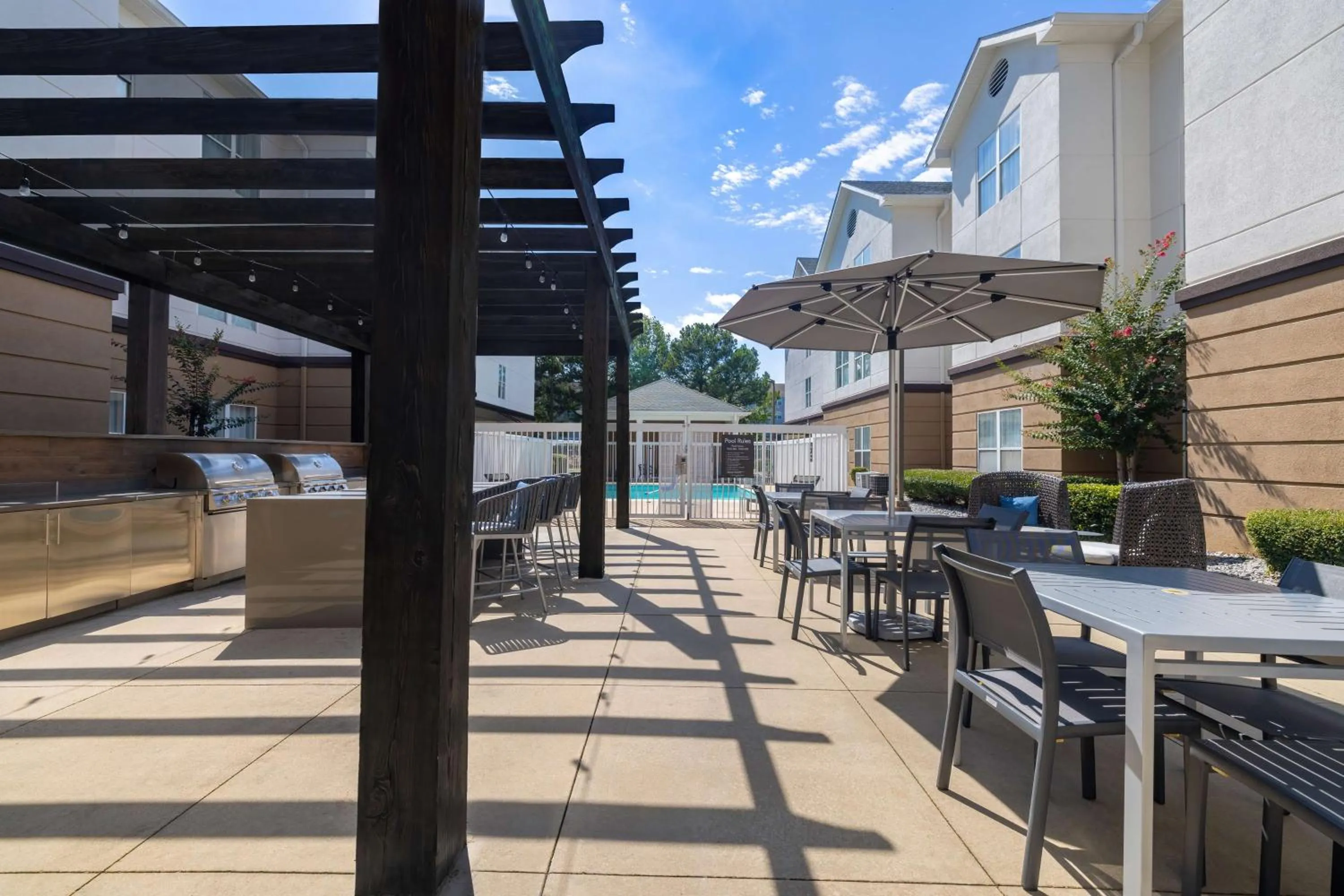 Patio in Homewood Suites by Hilton Jackson-Ridgeland