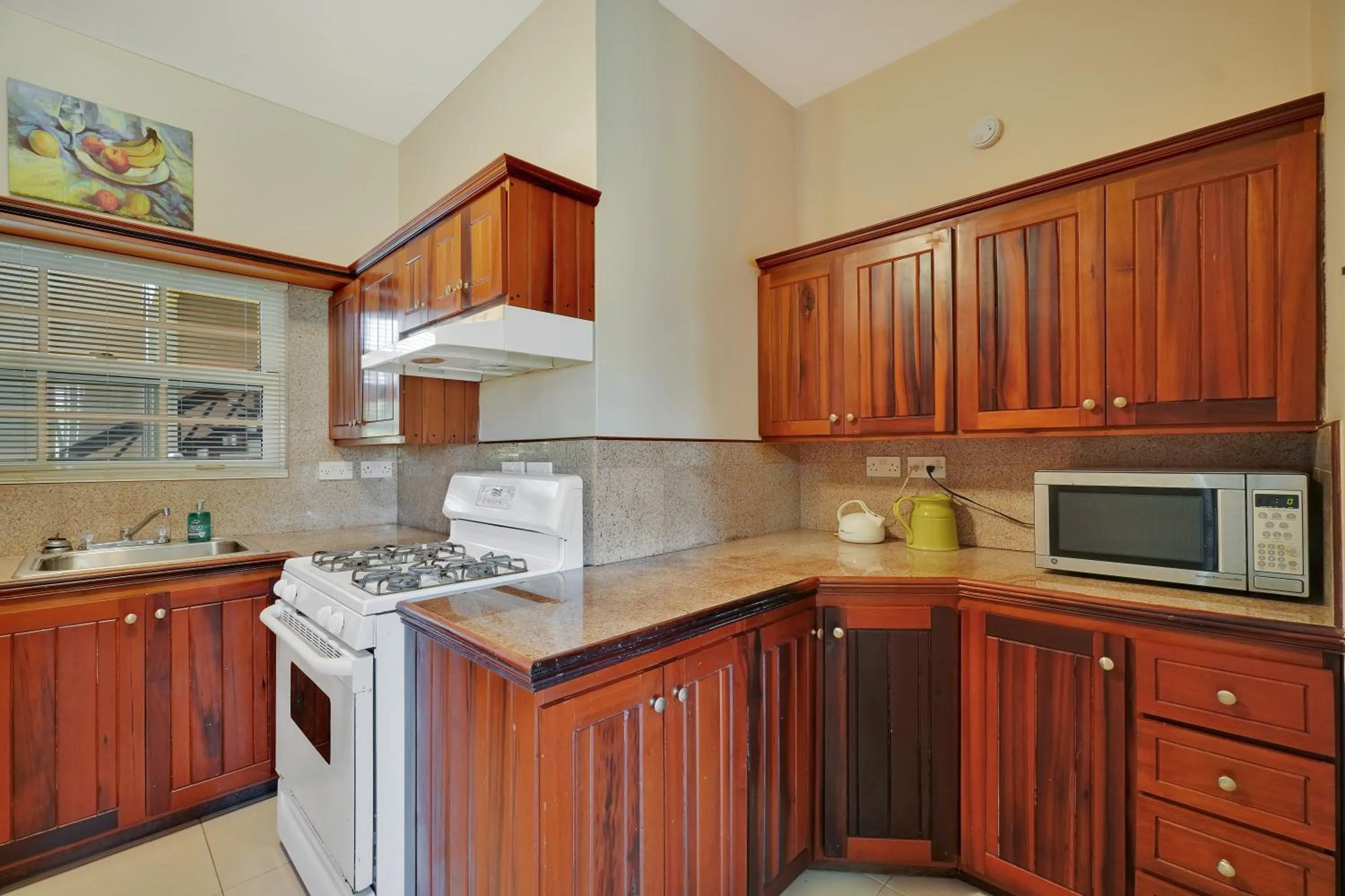 Kitchen or kitchenette in Mandela Court Suites Grenada
