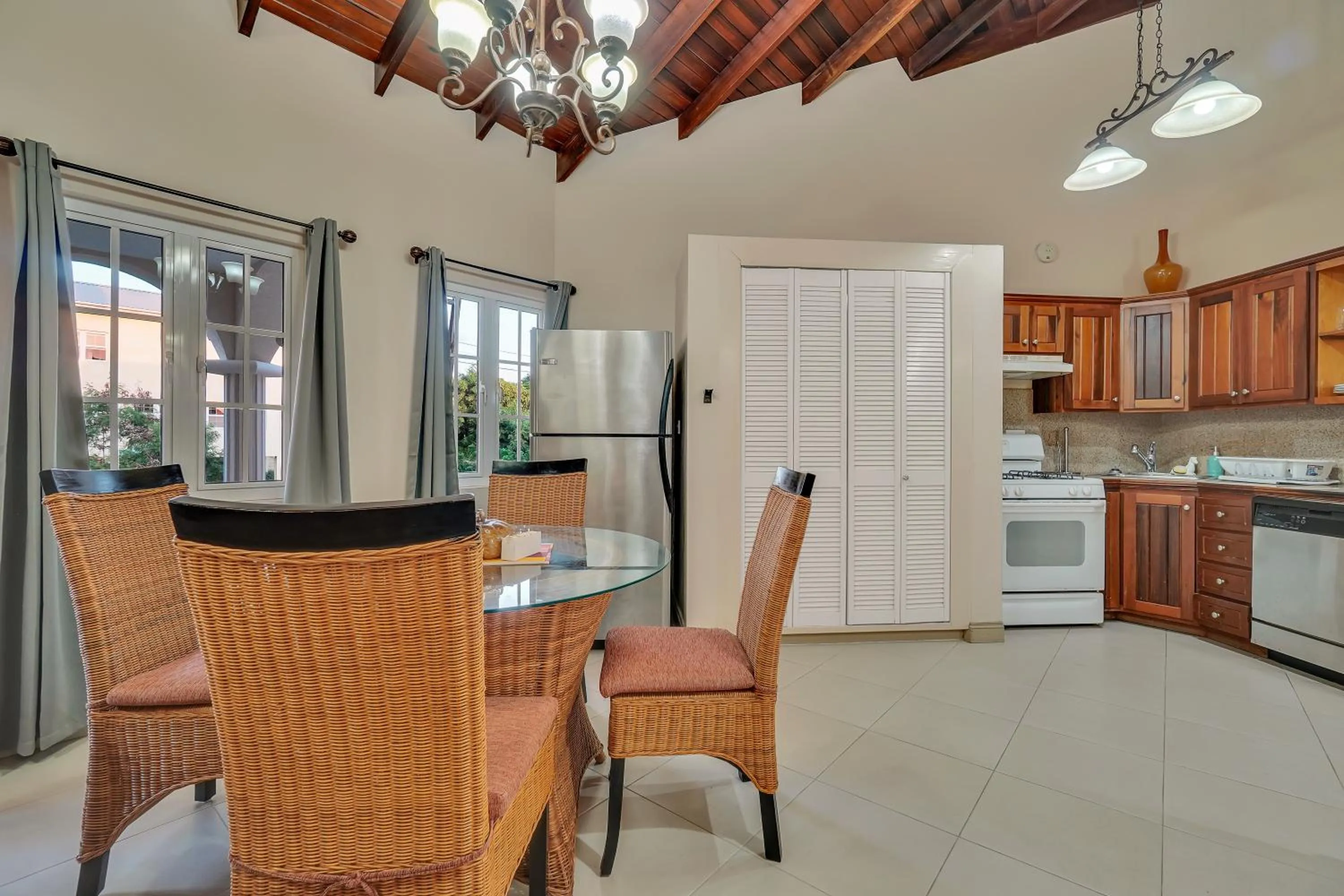 Kitchen or kitchenette in Mandela Court Suites Grenada