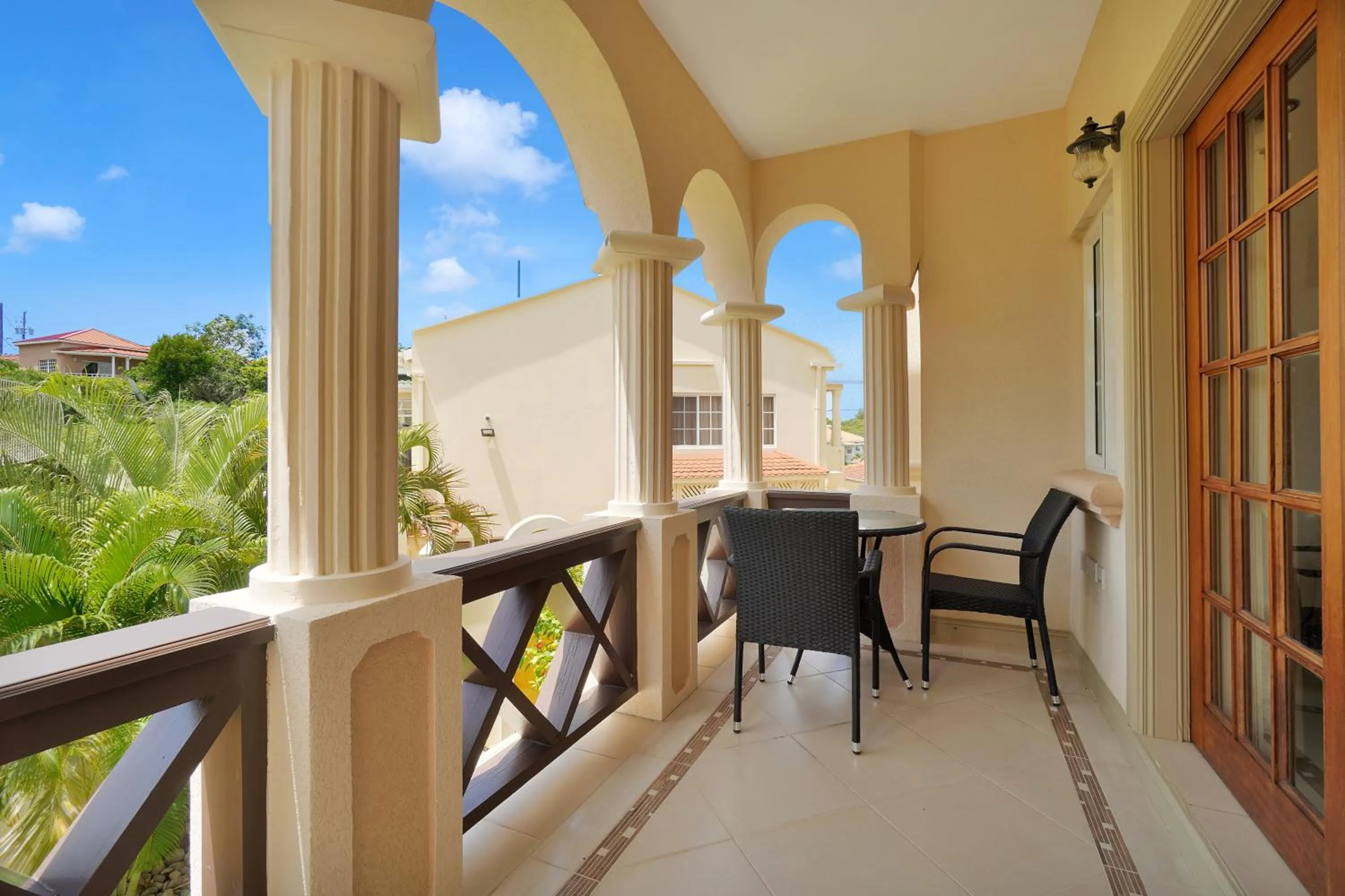 Patio in Mandela Court Suites Grenada