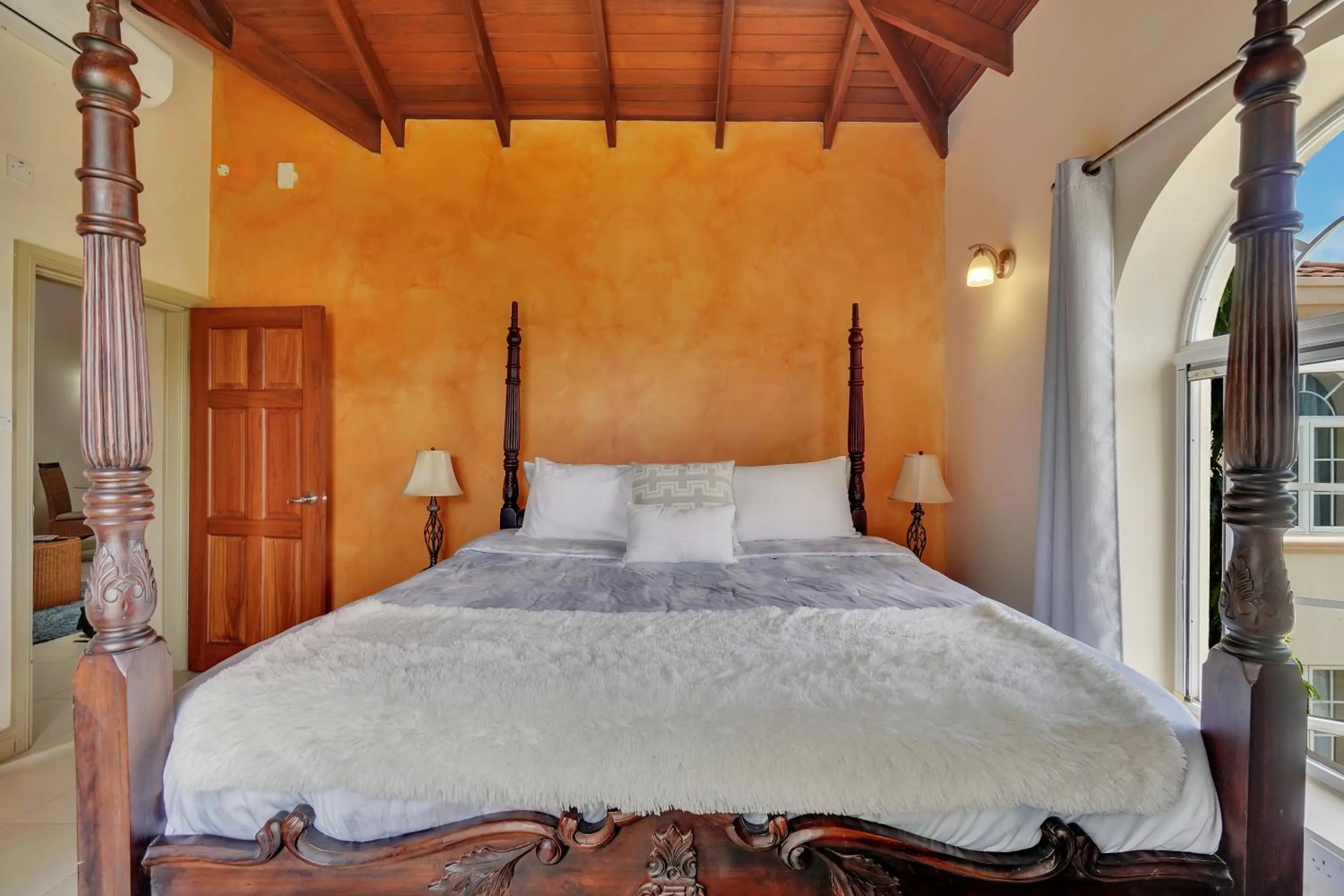 Bed in Mandela Court Suites Grenada