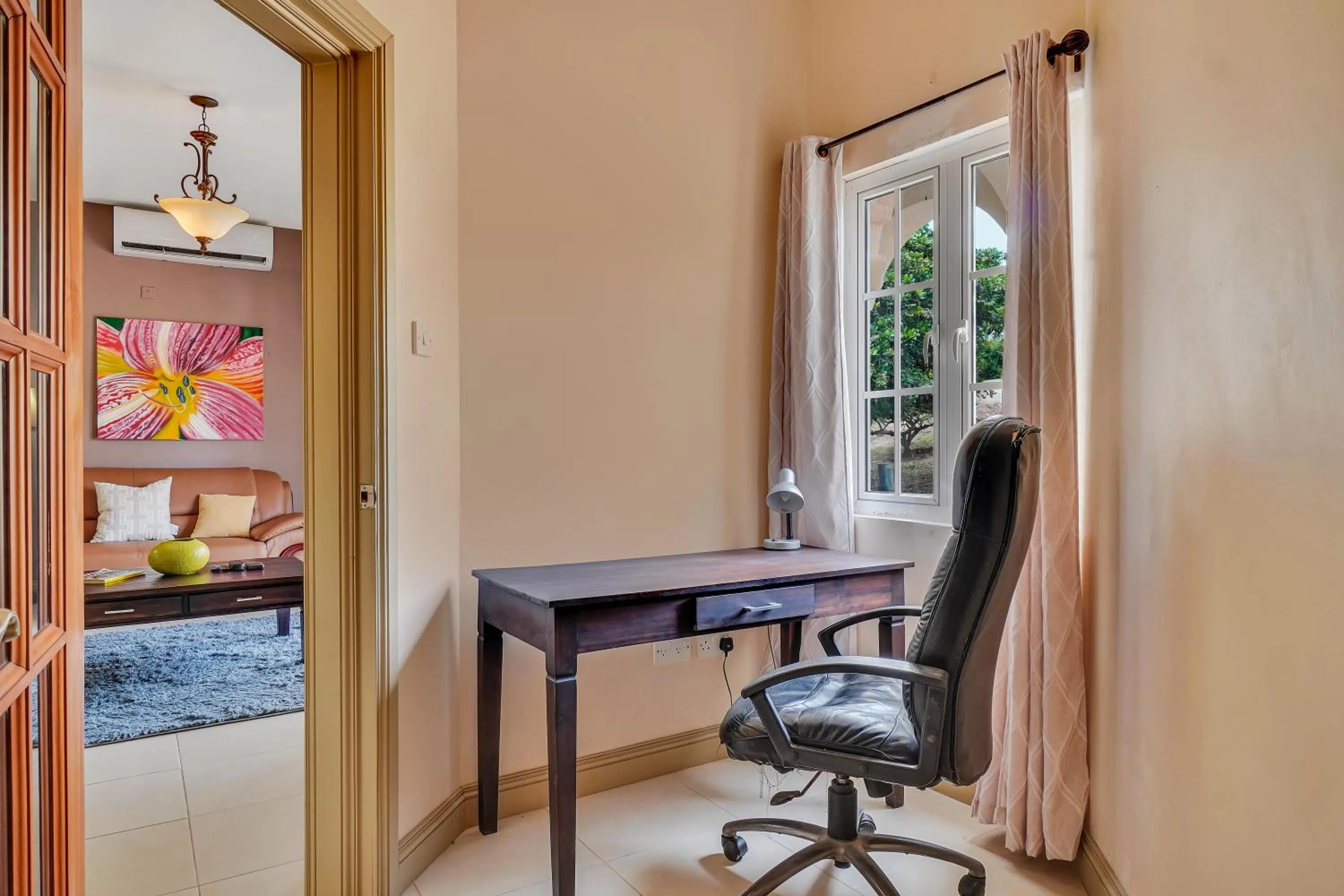 Living room in Mandela Court Suites Grenada