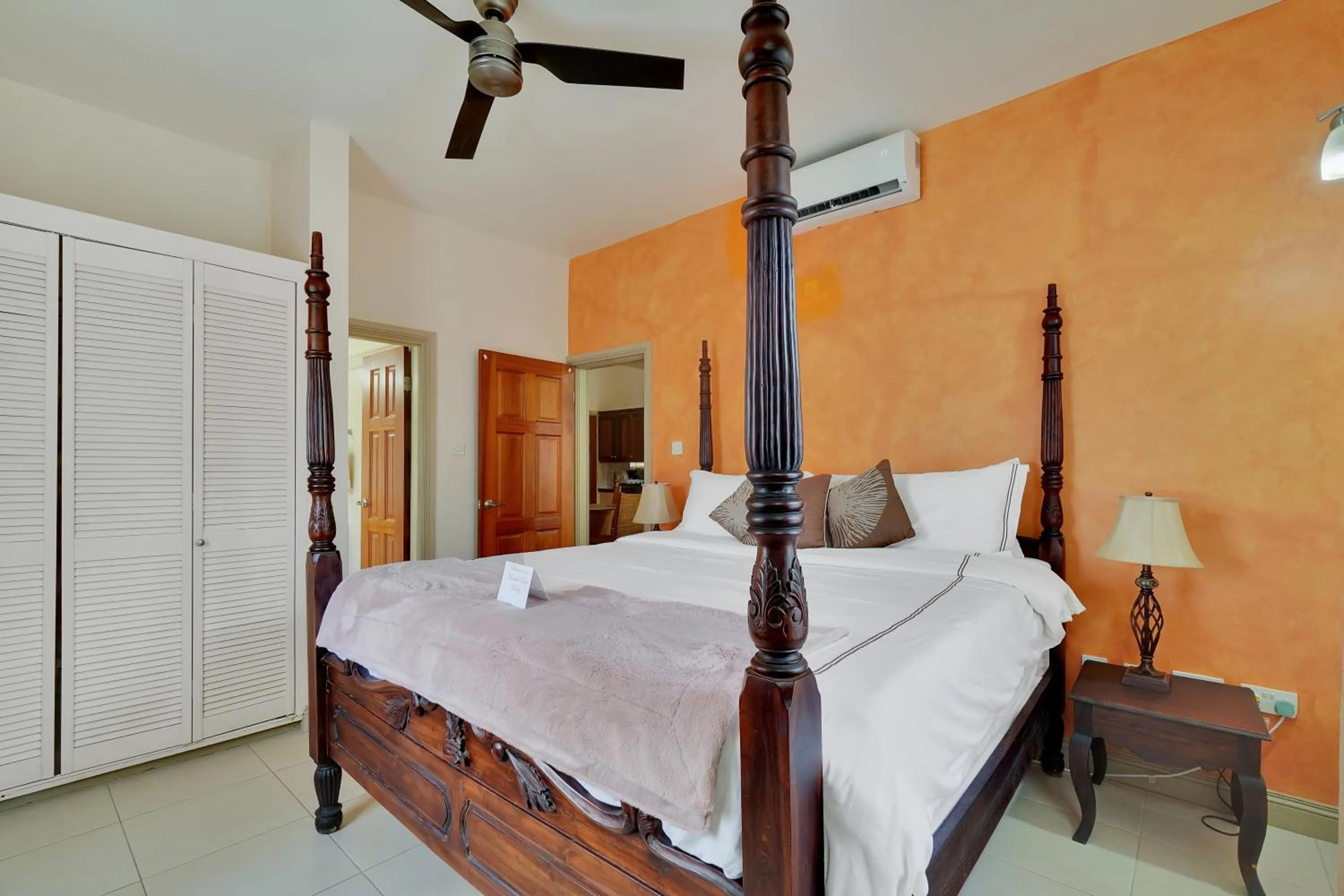 Bed in Mandela Court Suites Grenada