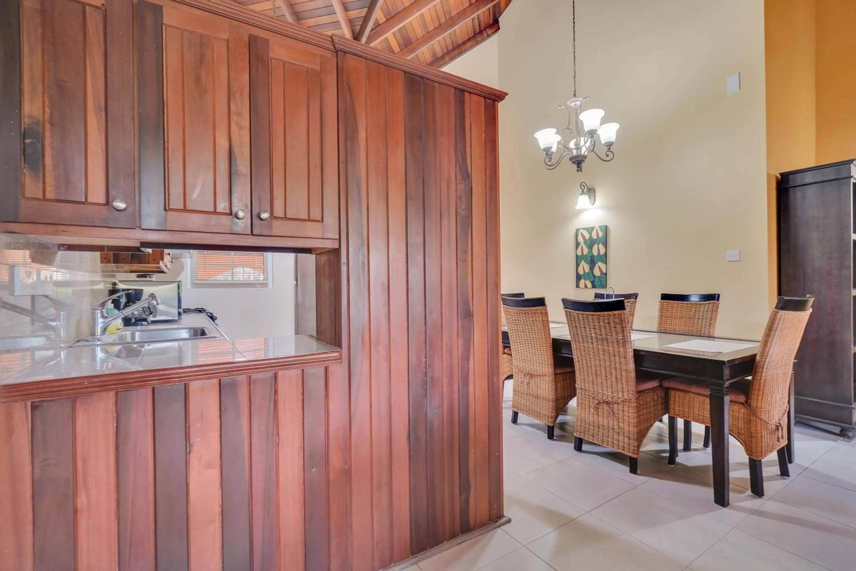 Kitchen or kitchenette in Mandela Court Suites Grenada