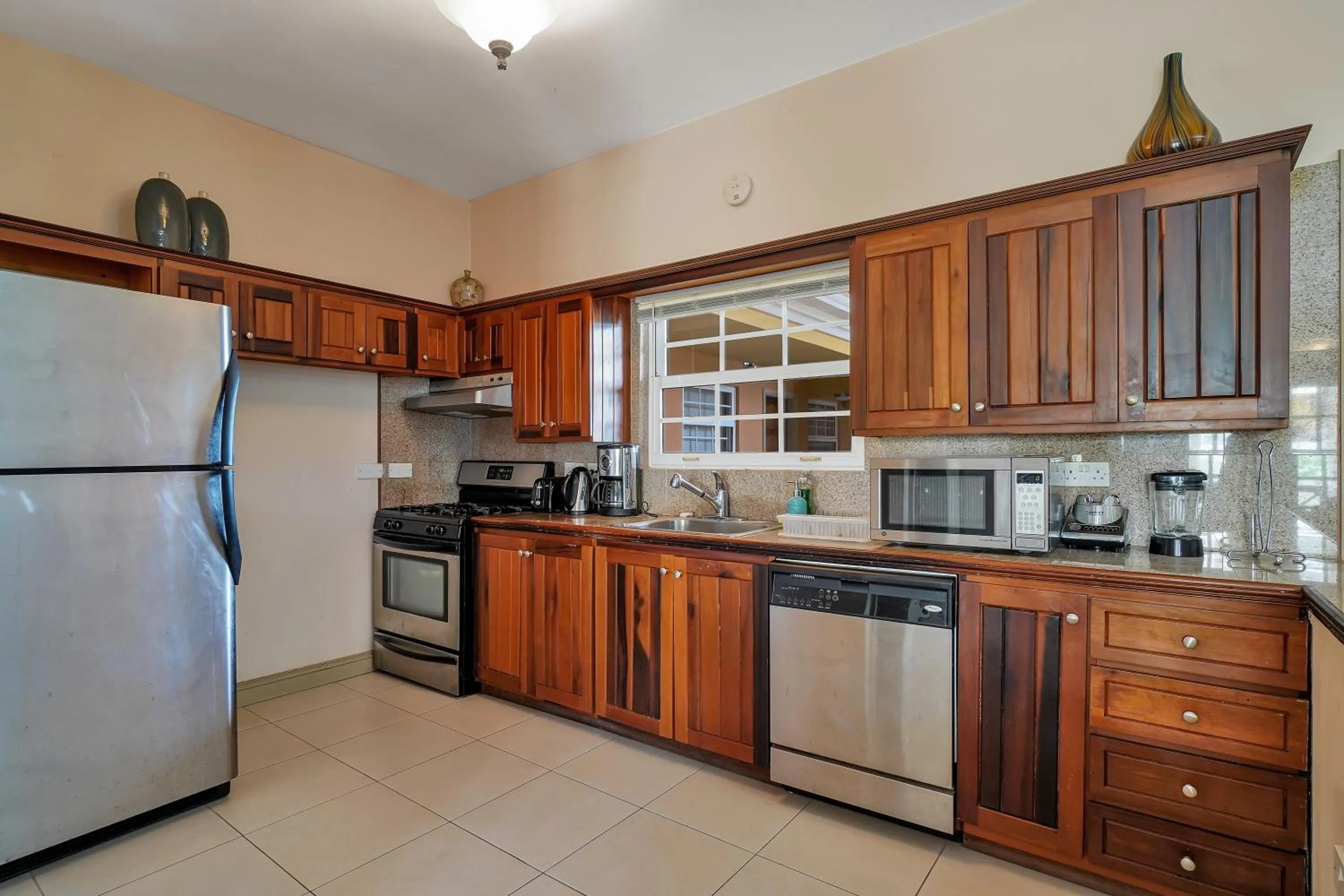 Kitchen or kitchenette in Mandela Court Suites Grenada