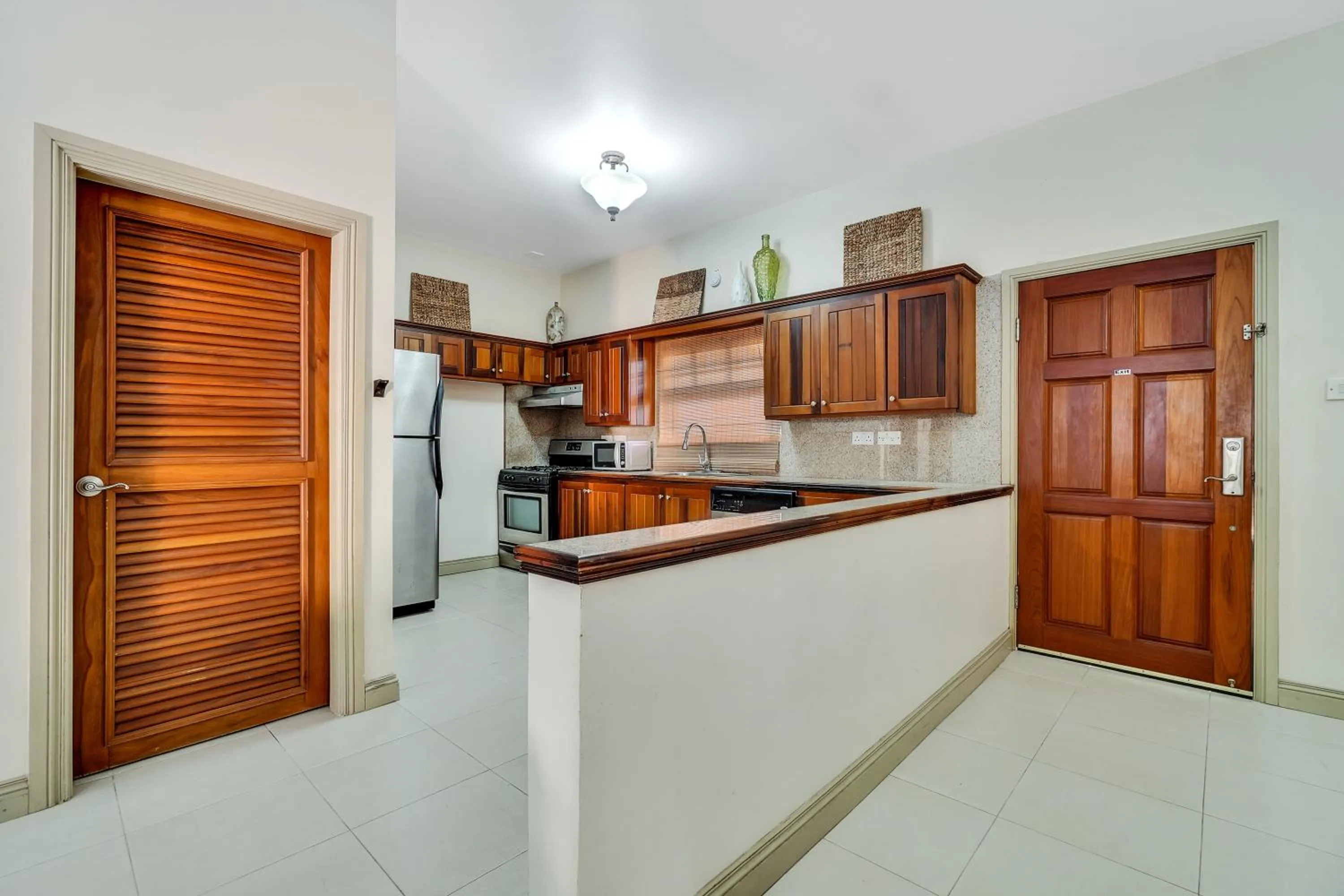 Kitchen or kitchenette in Mandela Court Suites Grenada
