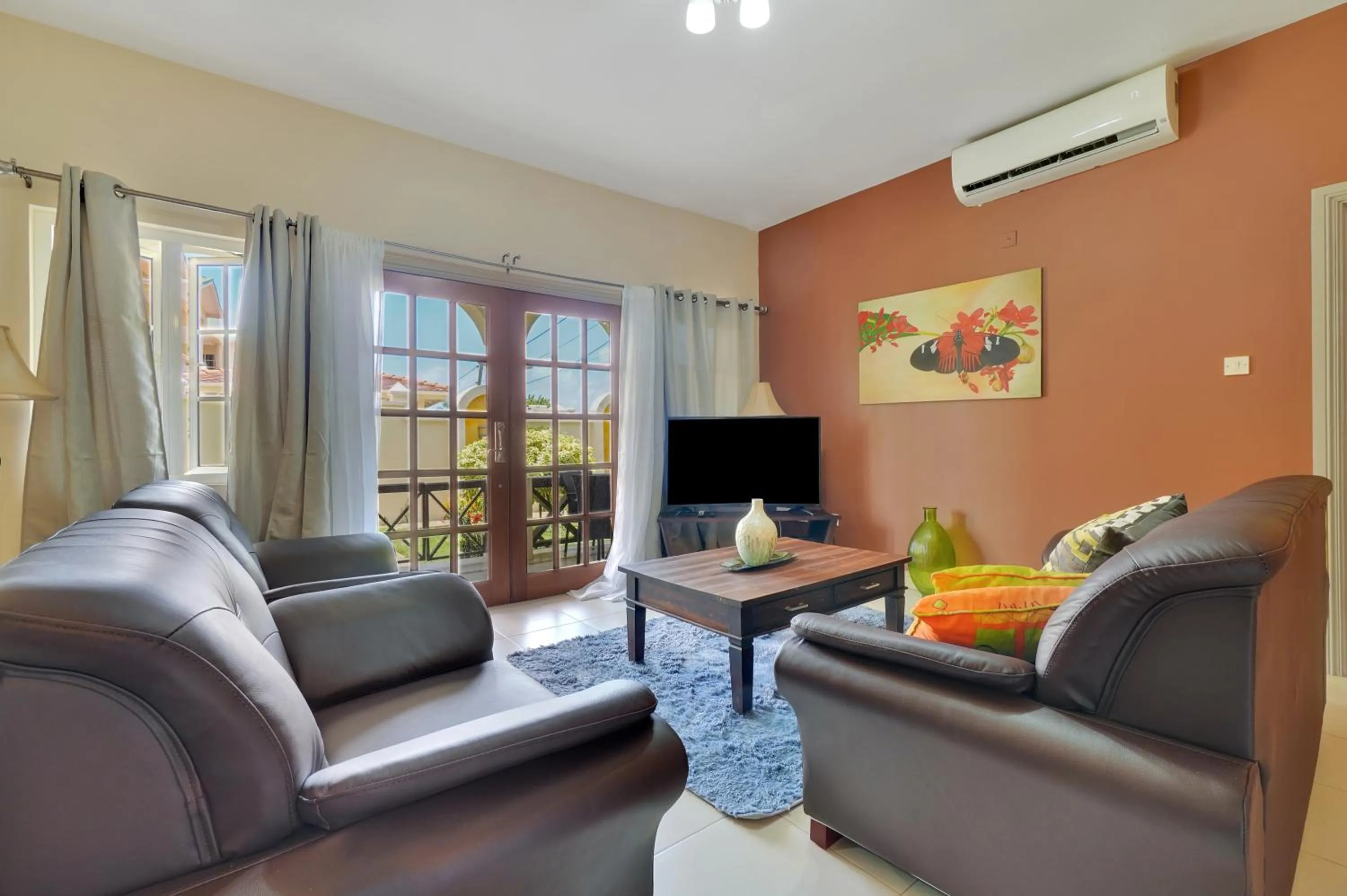 Living room in Mandela Court Suites Grenada