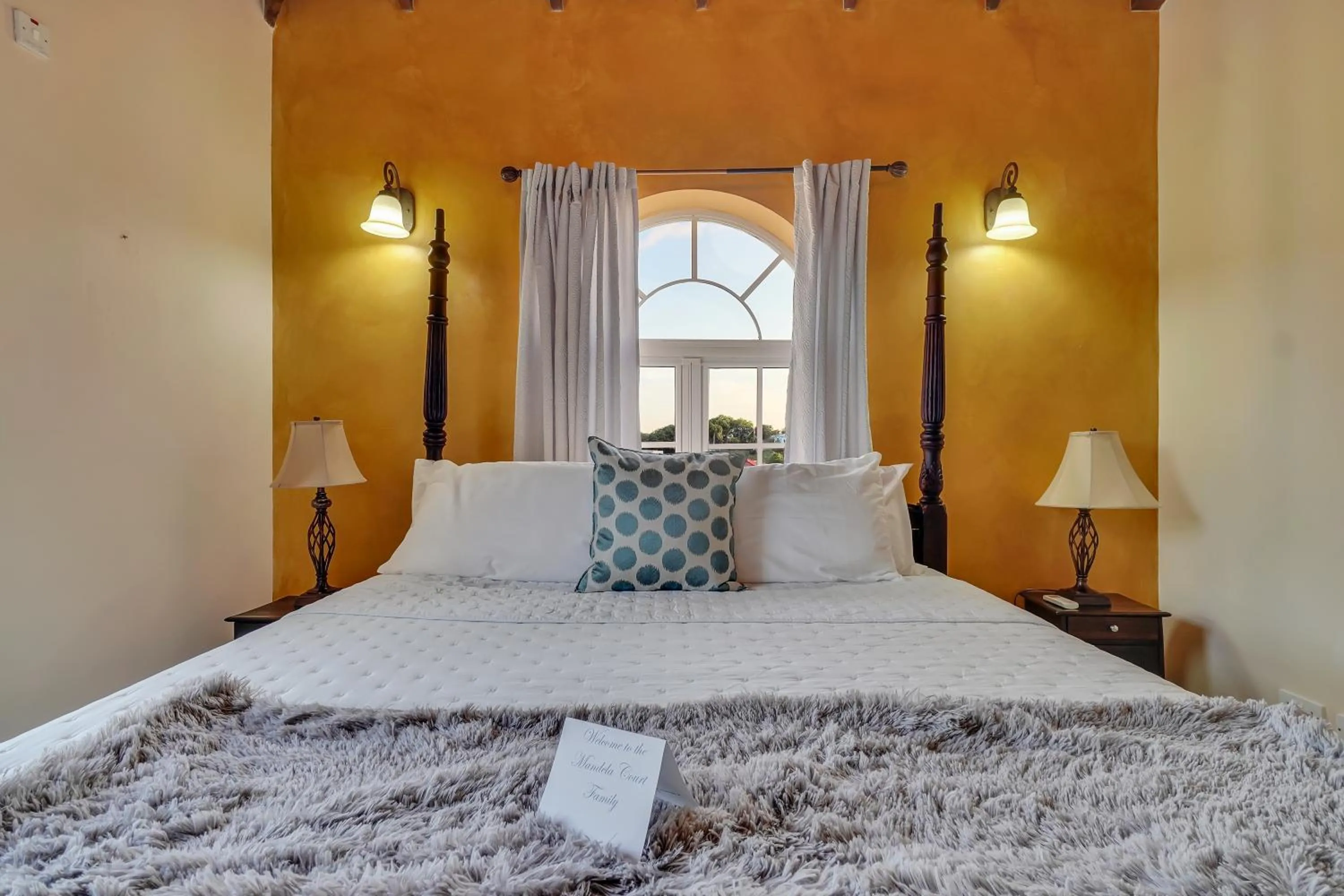 Bed in Mandela Court Suites Grenada