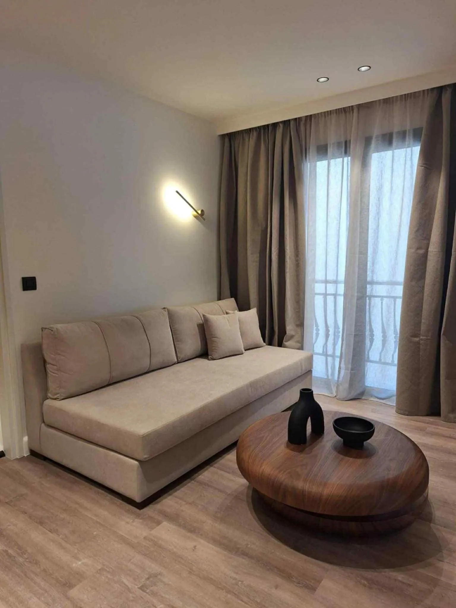 Living room, Bed in Aeolis Hotel