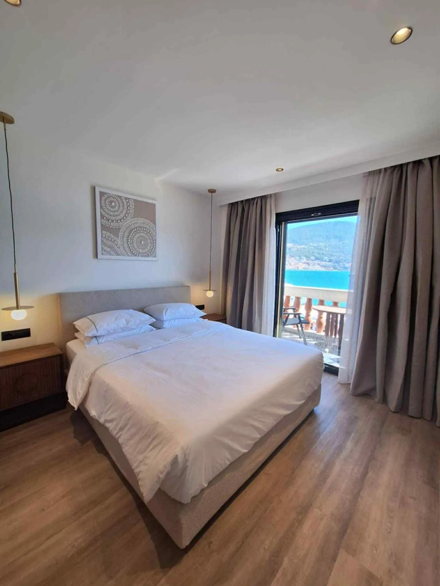 Bed in Aeolis Hotel