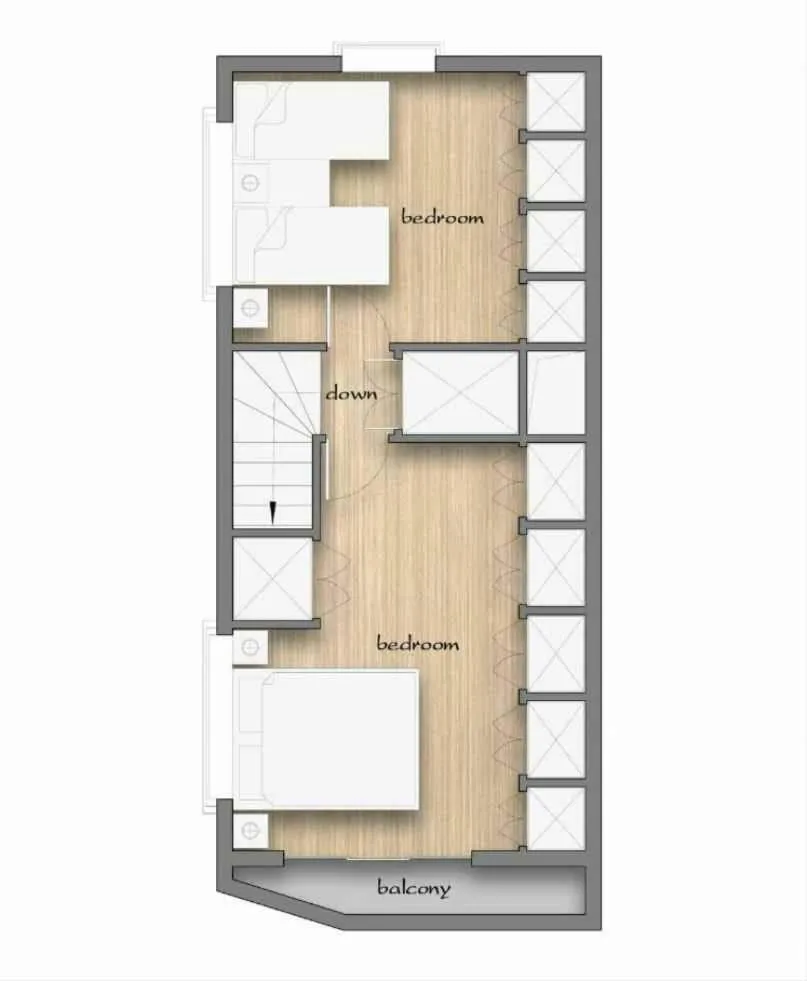 Floor plan in F1-Upmarket Huose in Shinjuku