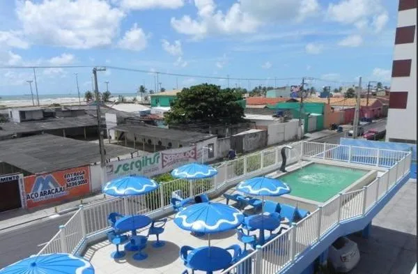 Pool view in Pousada Raio de Sol