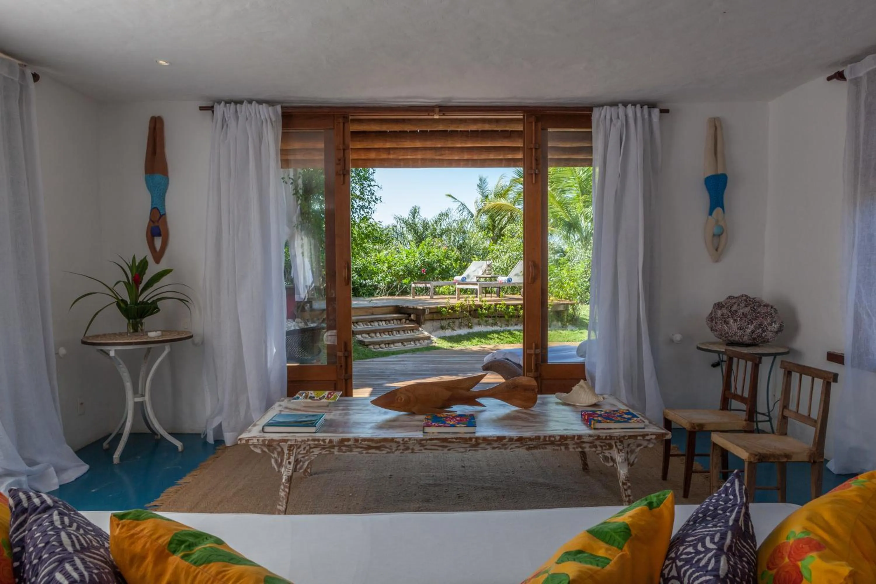 Patio, Bed in Pousada Estrela D' Água