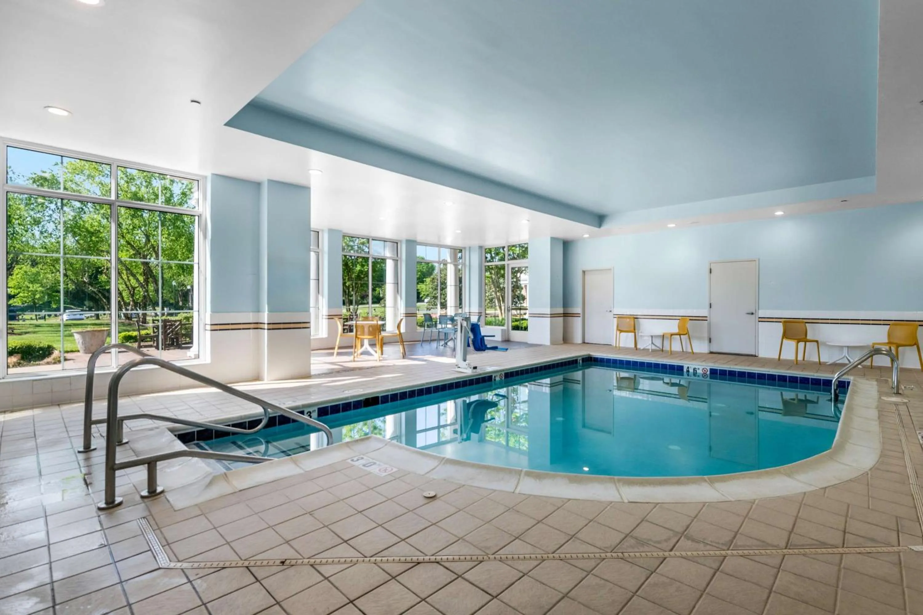 Pool view in Hilton Garden Inn Suffolk Riverfront