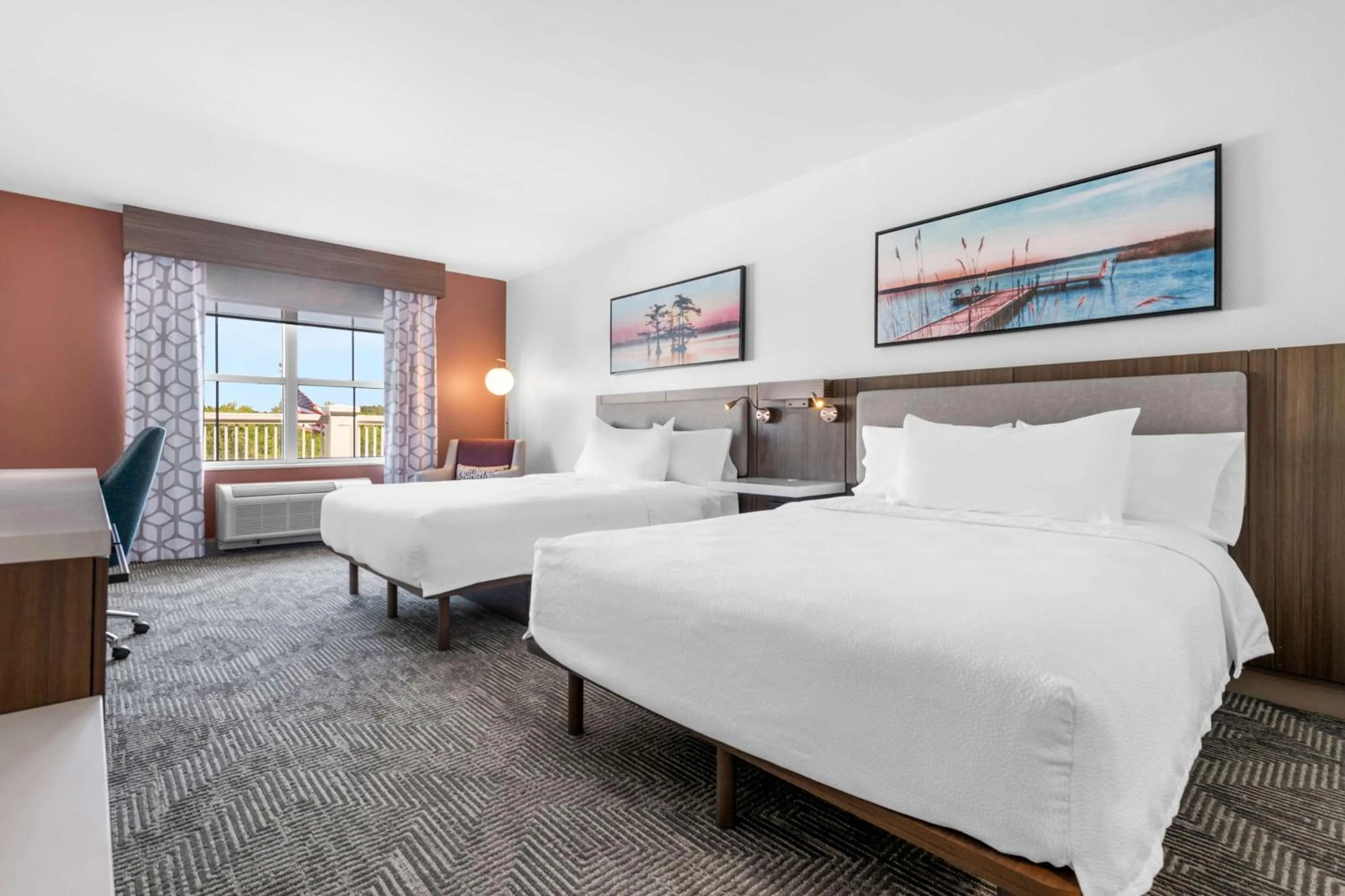 Bed in Hilton Garden Inn Suffolk Riverfront