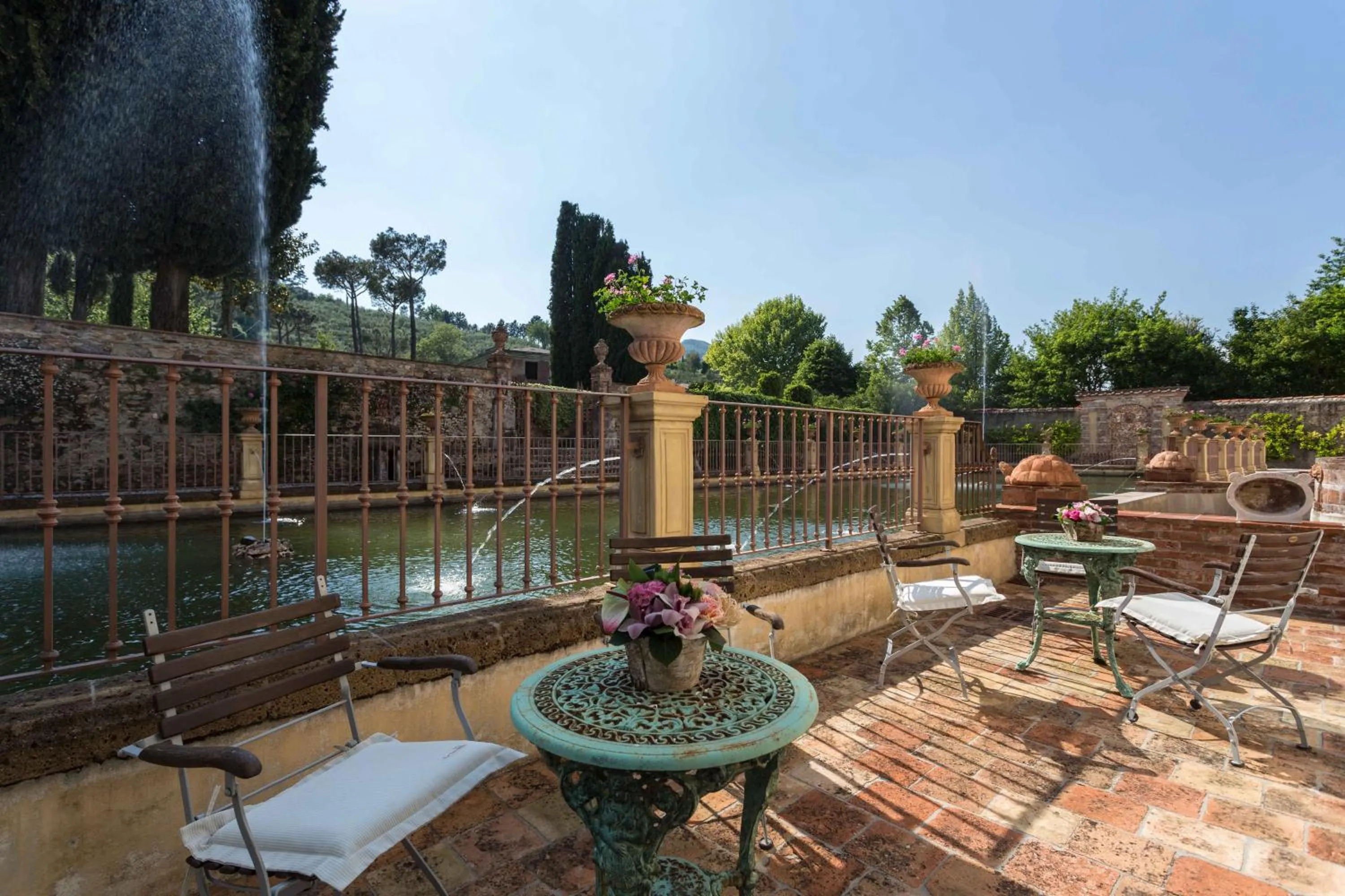 Patio in Coselli 's Collection. Luxury Villas Rental