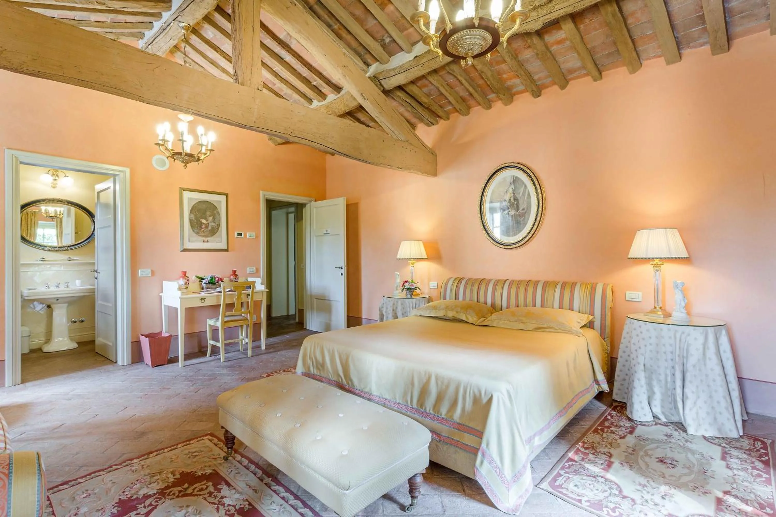 Bedroom in Coselli 's Collection. Luxury Villas Rental