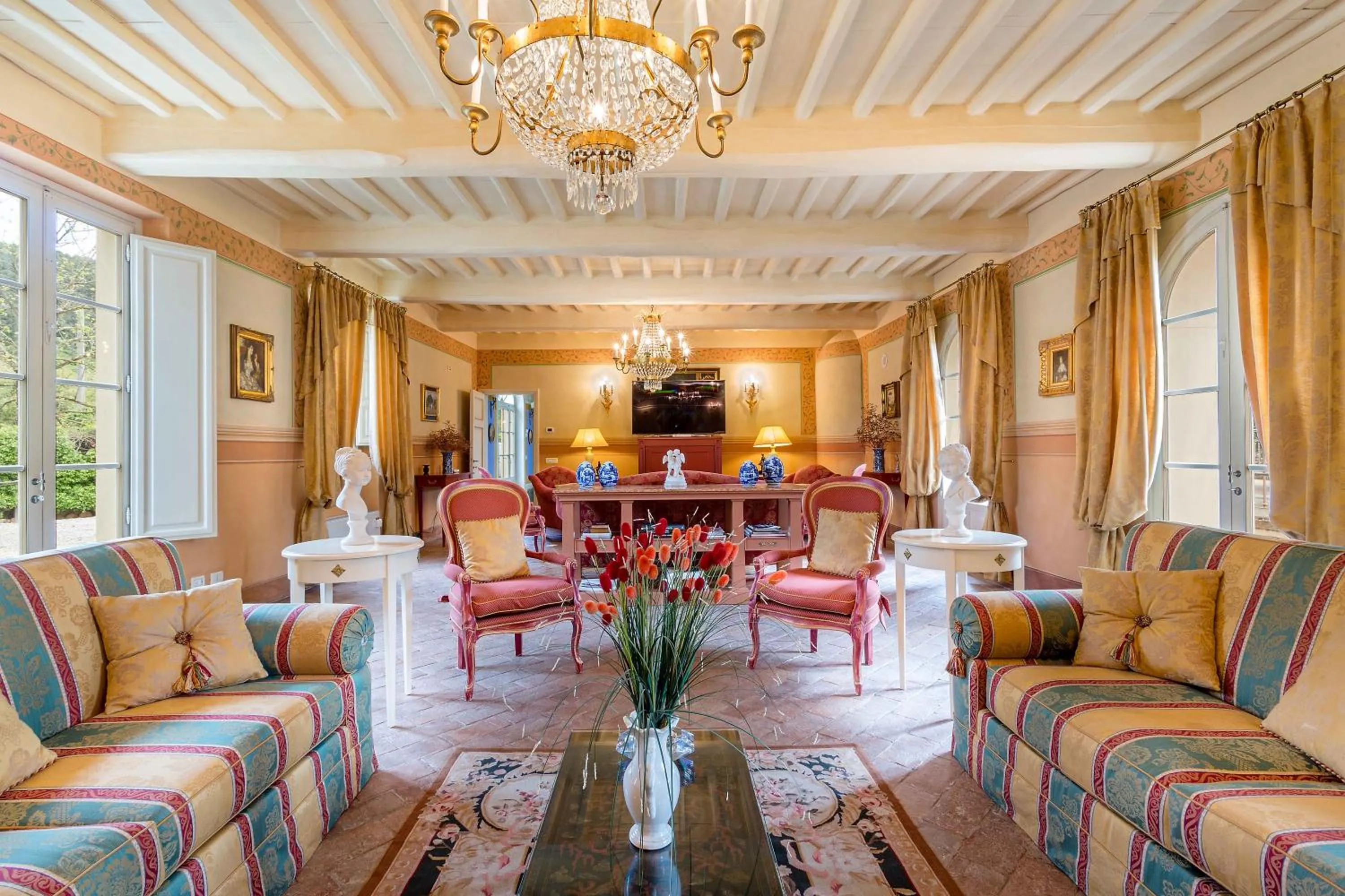 Living room in Coselli 's Collection. Luxury Villas Rental