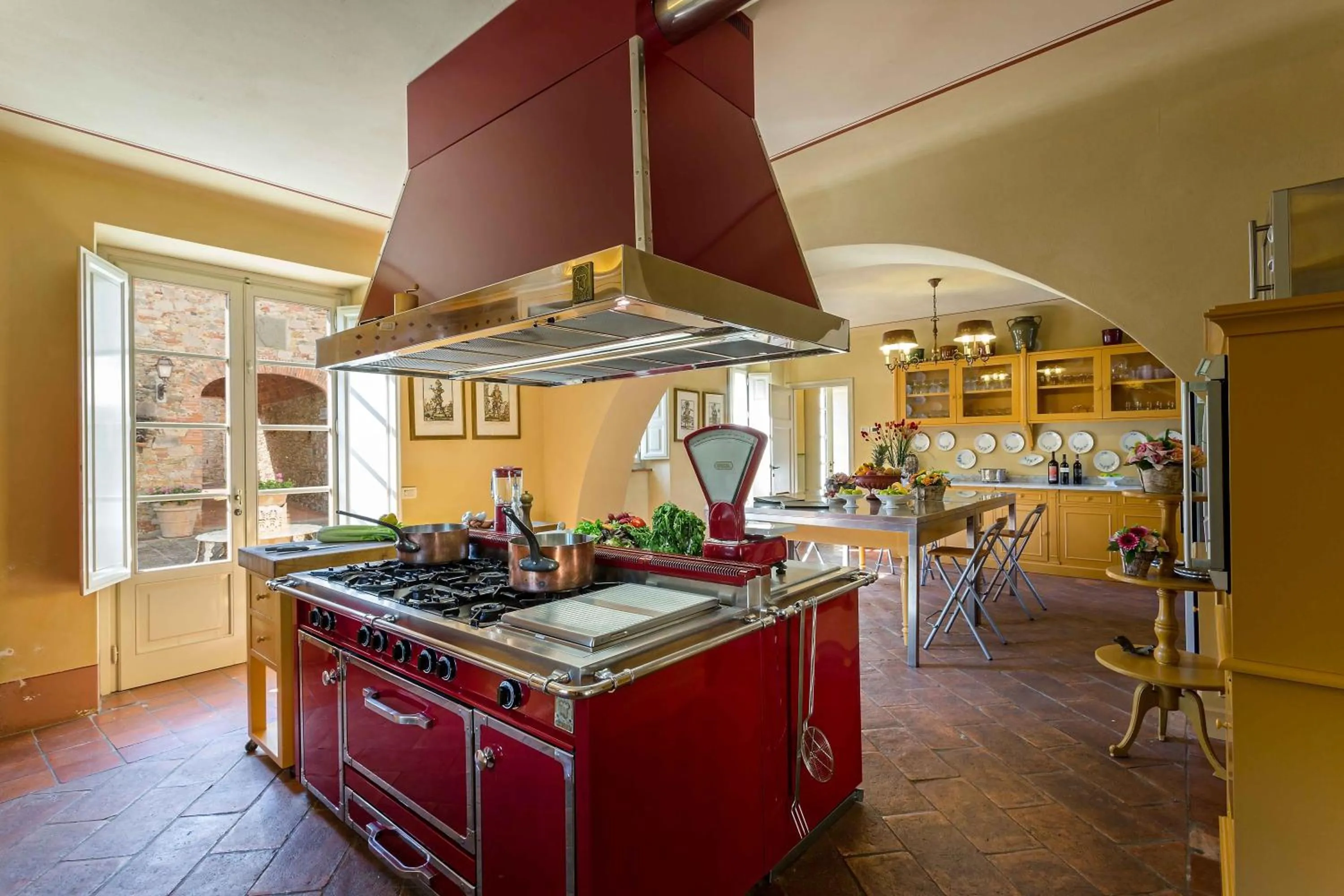 Kitchen or kitchenette in Coselli 's Collection. Luxury Villas Rental