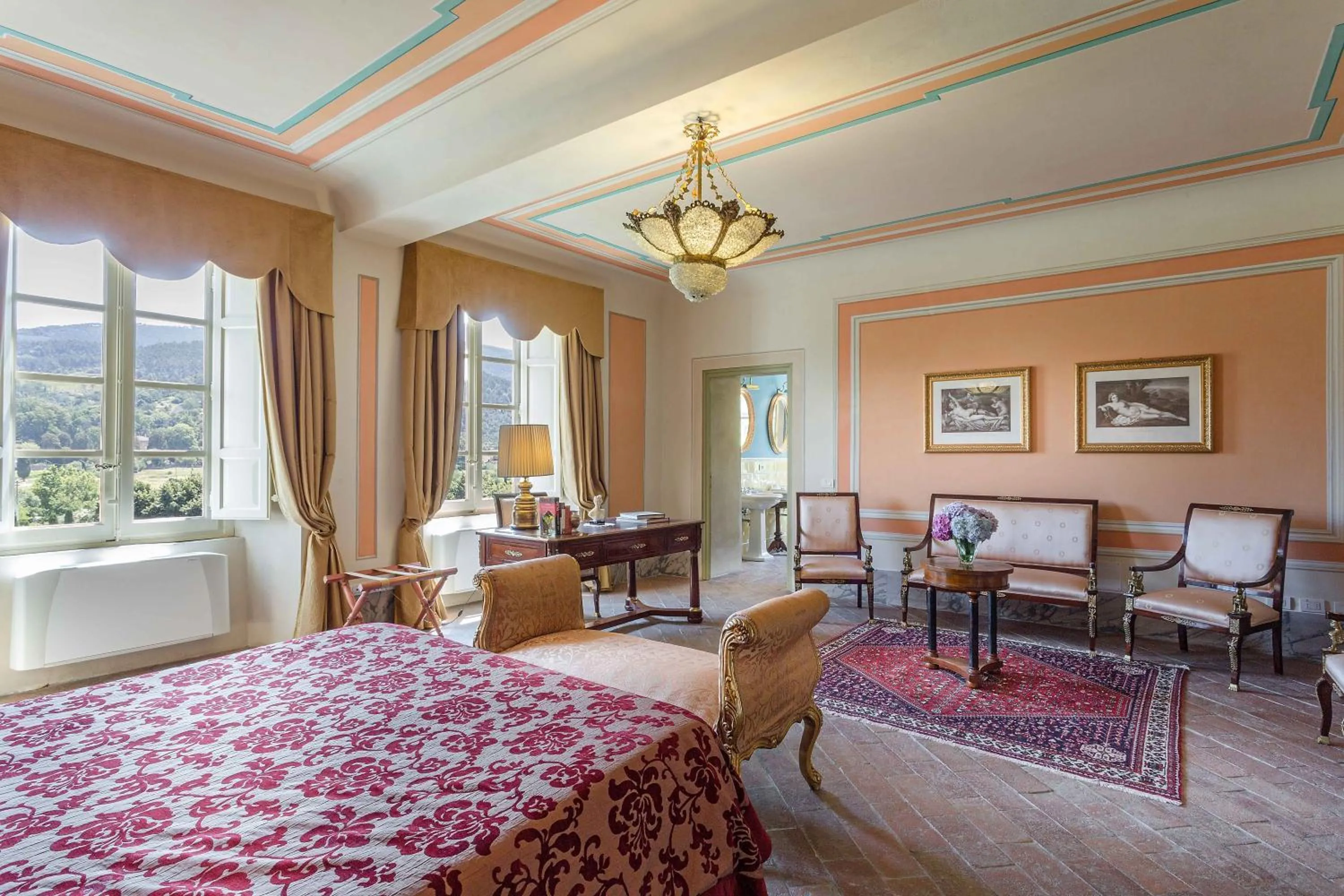 Bedroom in Coselli's luxury Villas