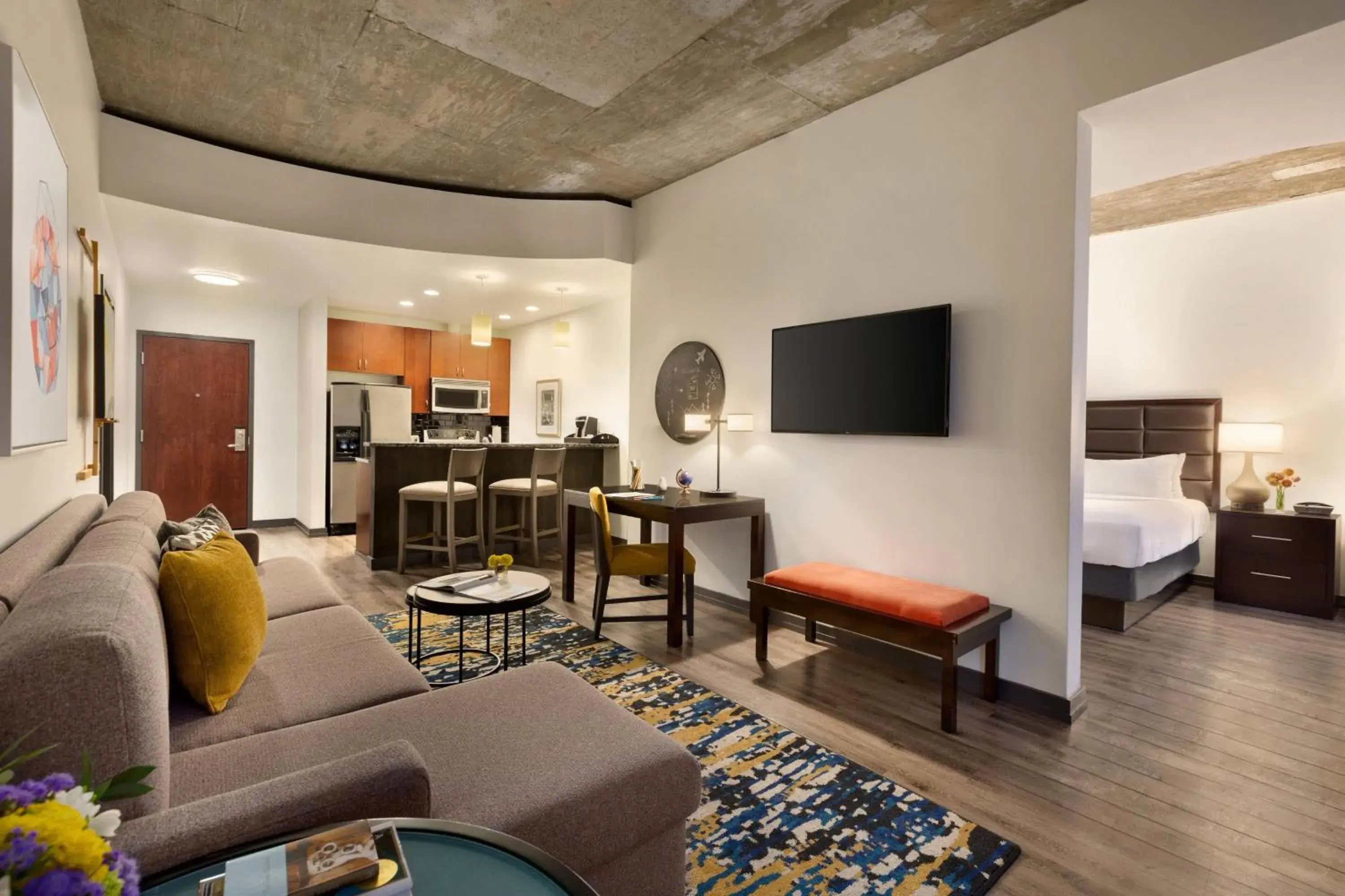 One-Bedroom King Suite with Balcony and Adapted Tub - Mobility and Hearing Accessible in Twelve Downtown, Autograph Collection One-Bedroom King Suite with Balcony and Adapted Tub - Mobility and Hearing Accessible in Twelve Downtown, Autograph Collection