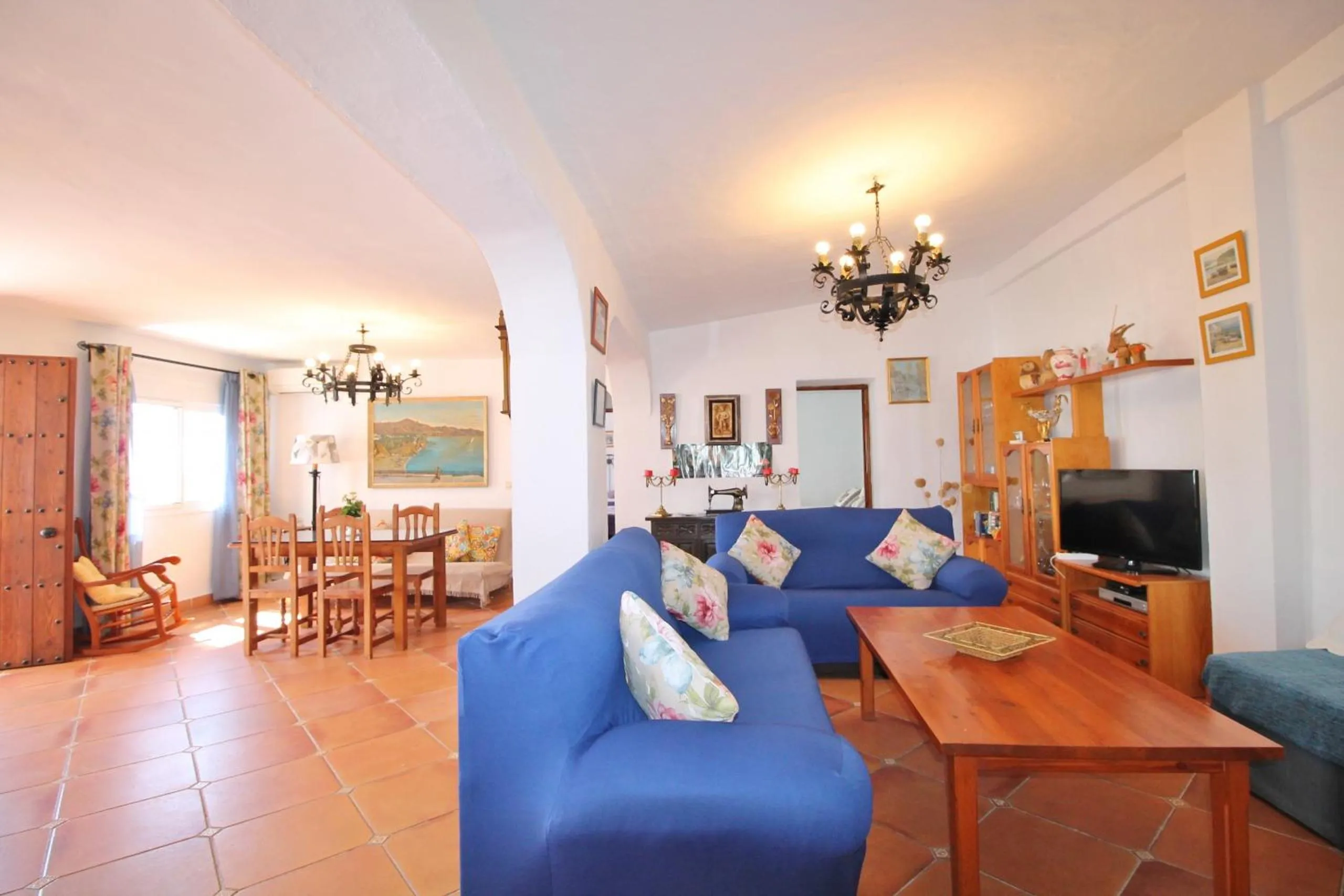 Communal lounge/ TV room in Villa Jeromo SpainSunRentals 1004