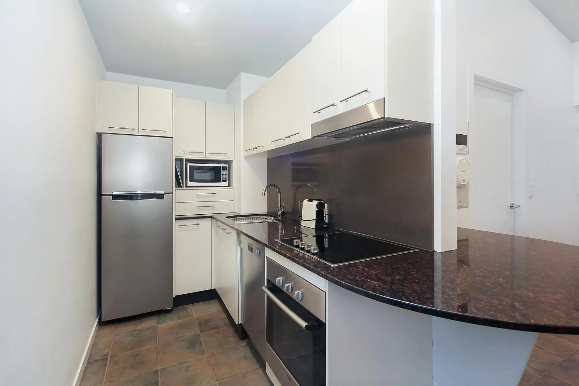 kitchen in Lennox Holiday Apartments
