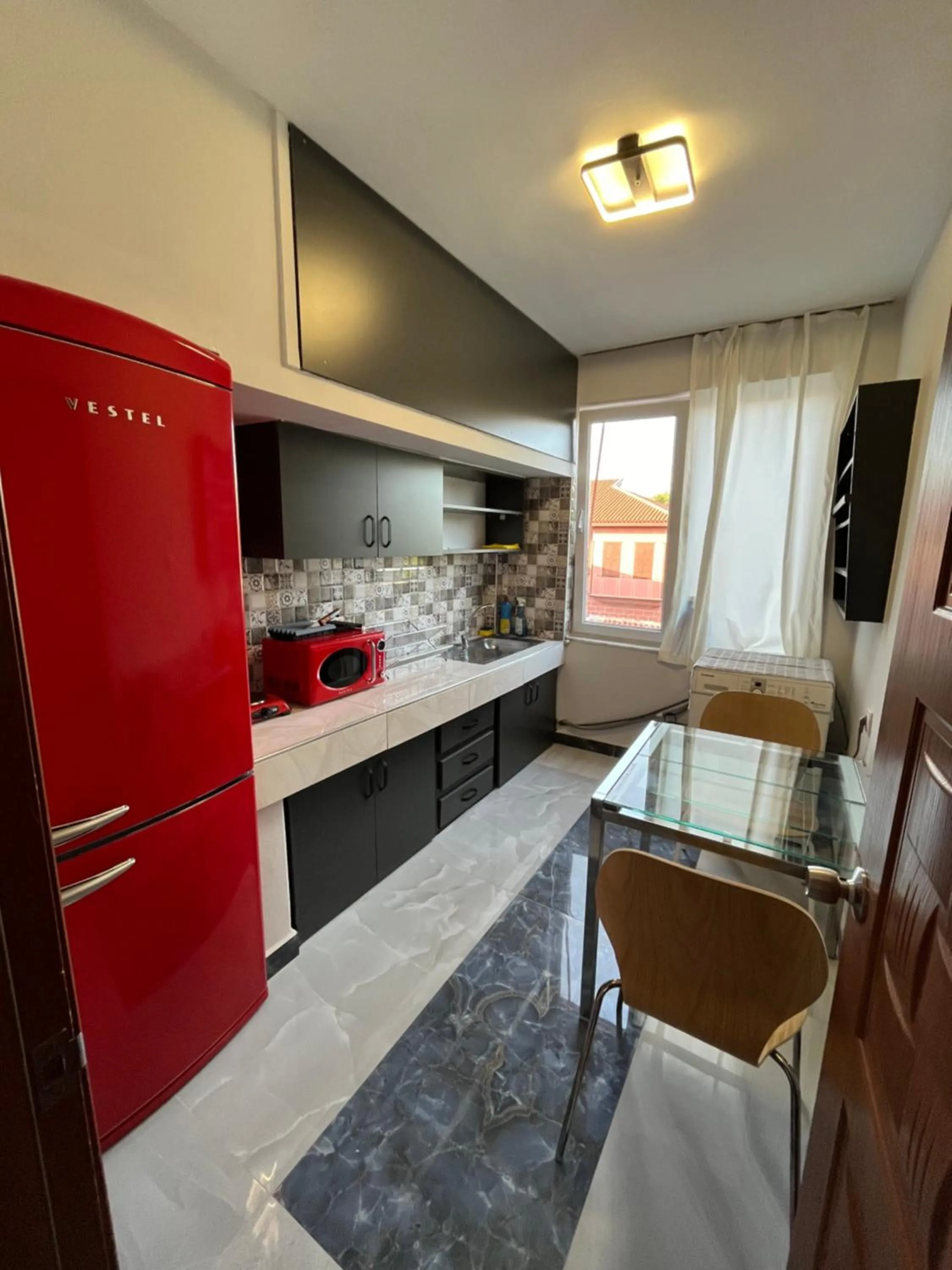 Kitchen or kitchenette in Erkal Pension