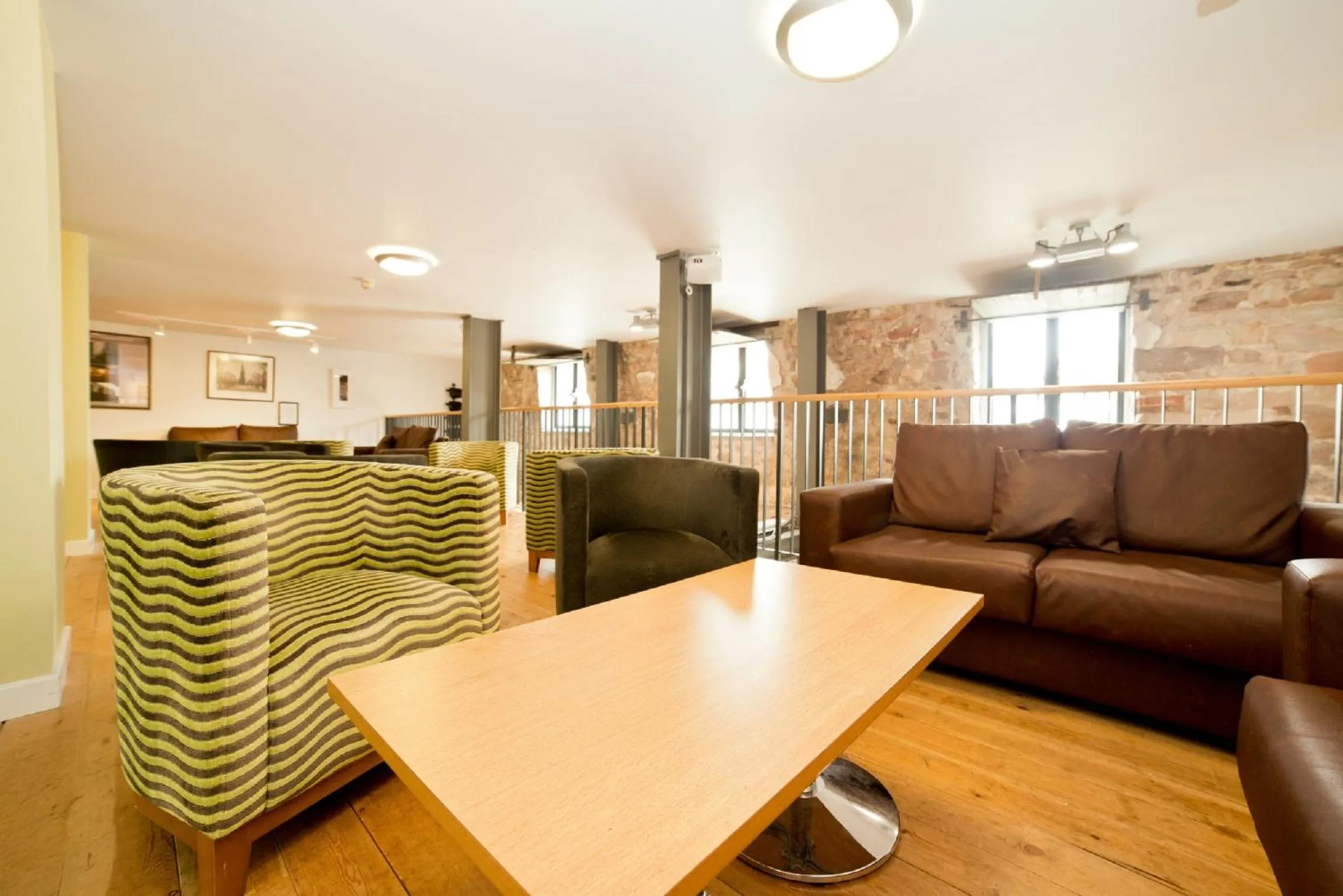 Seating area in YHA Berwick