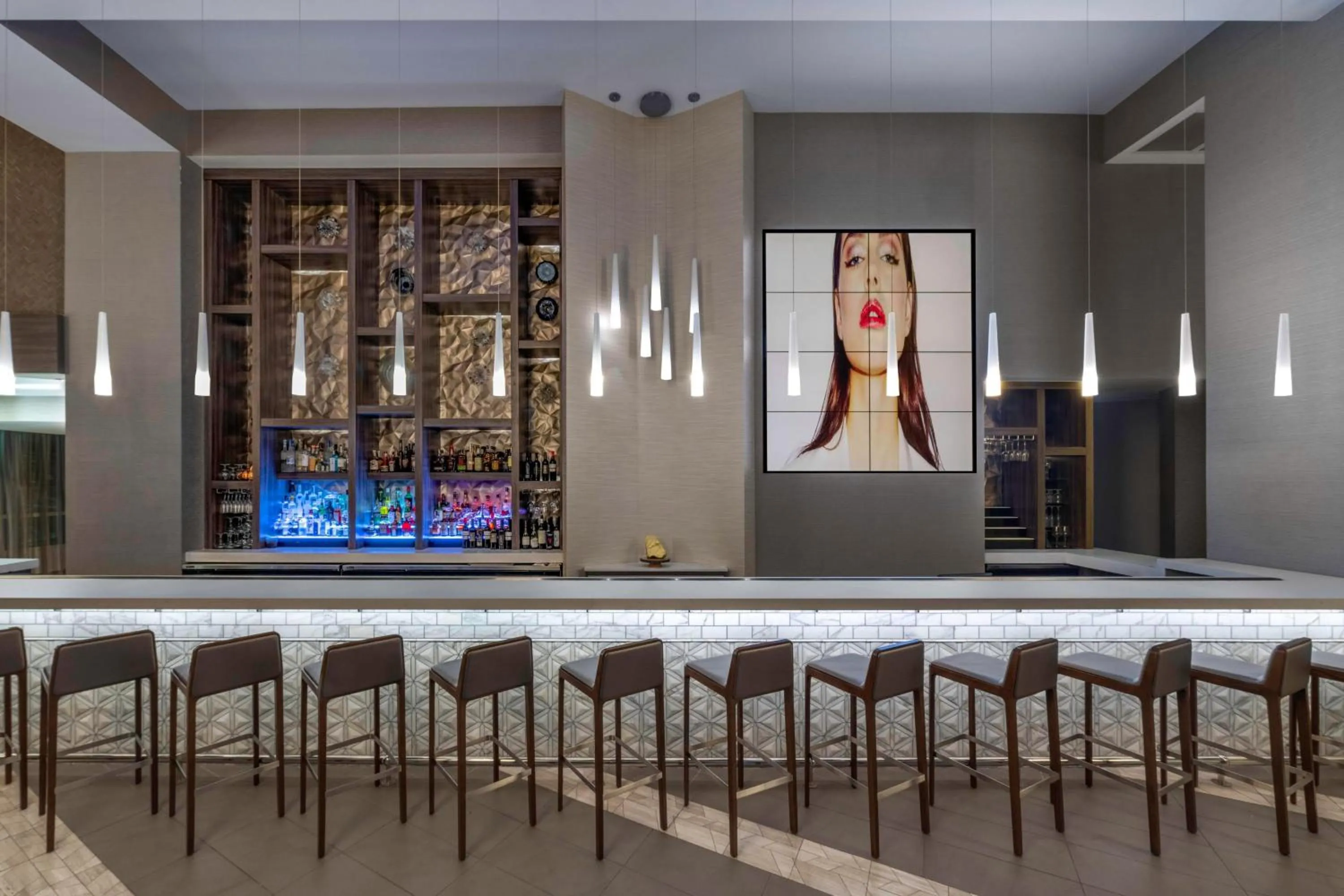 Lounge or bar in AC Hotel by Marriott Charlotte City Center