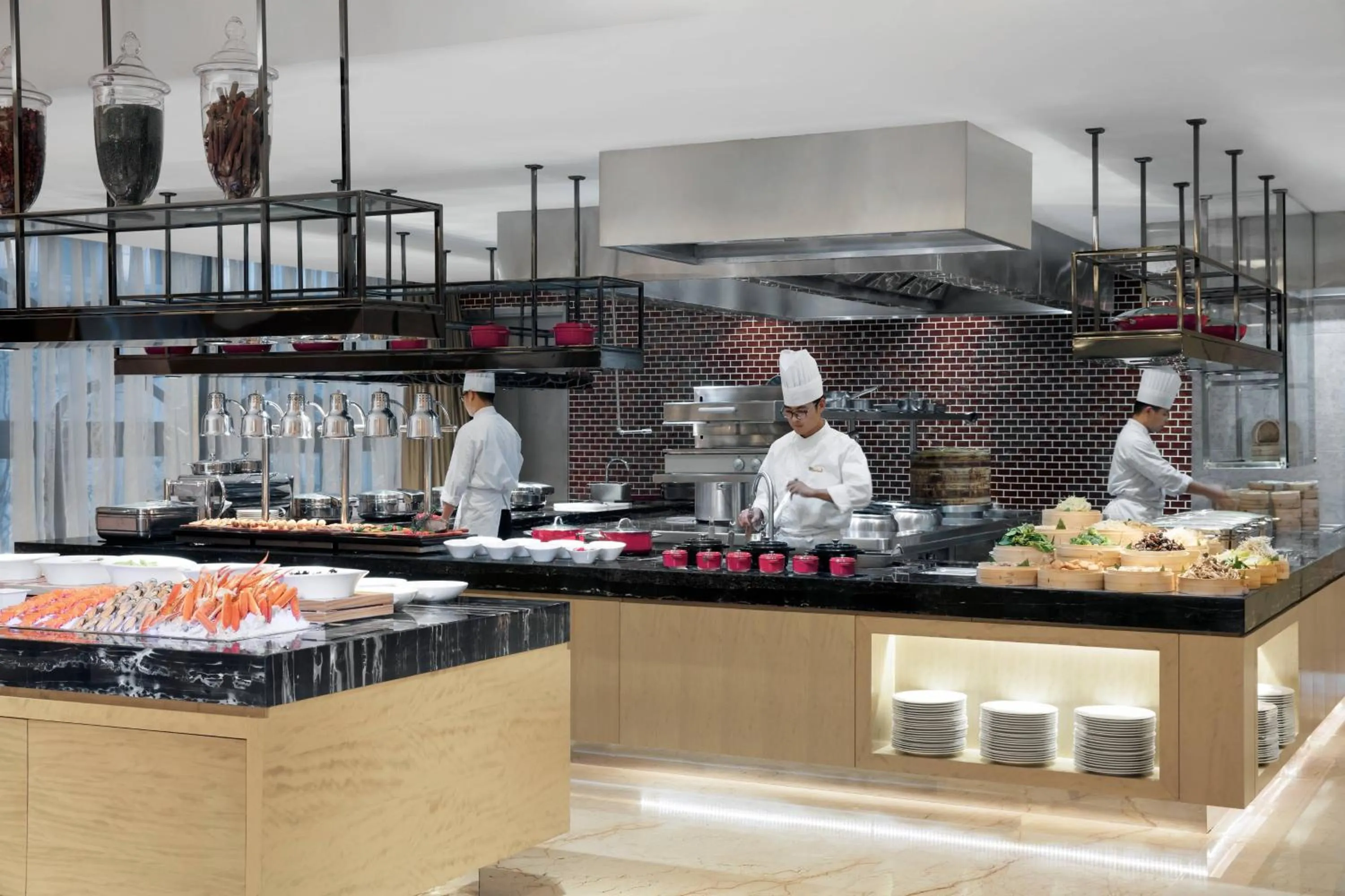 Restaurant/places to eat in Courtyard by Marriott Shanghai Changfeng Park