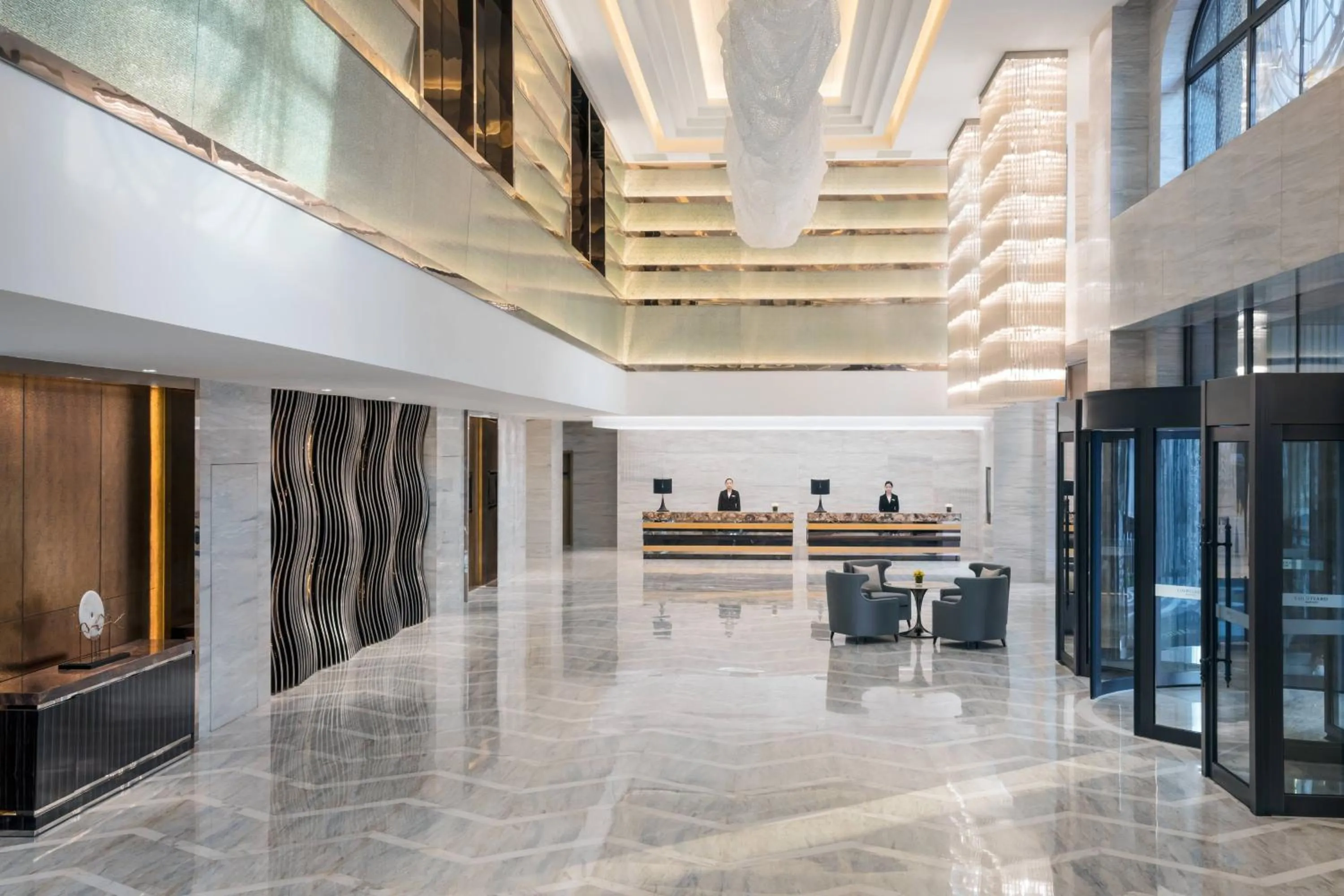 Lobby or reception in Courtyard by Marriott Shanghai Changfeng Park