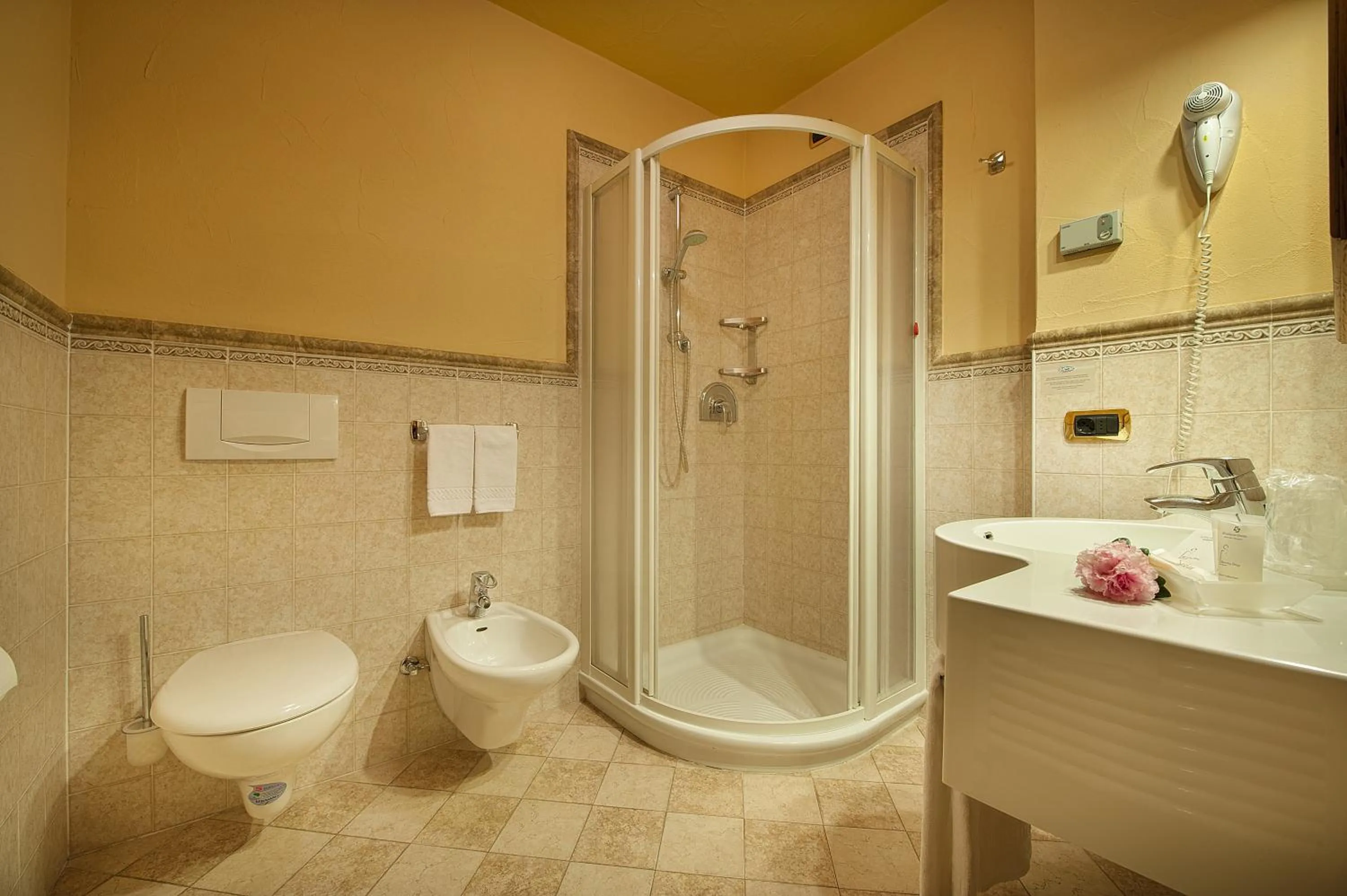 Shower in Hotel Valtellina